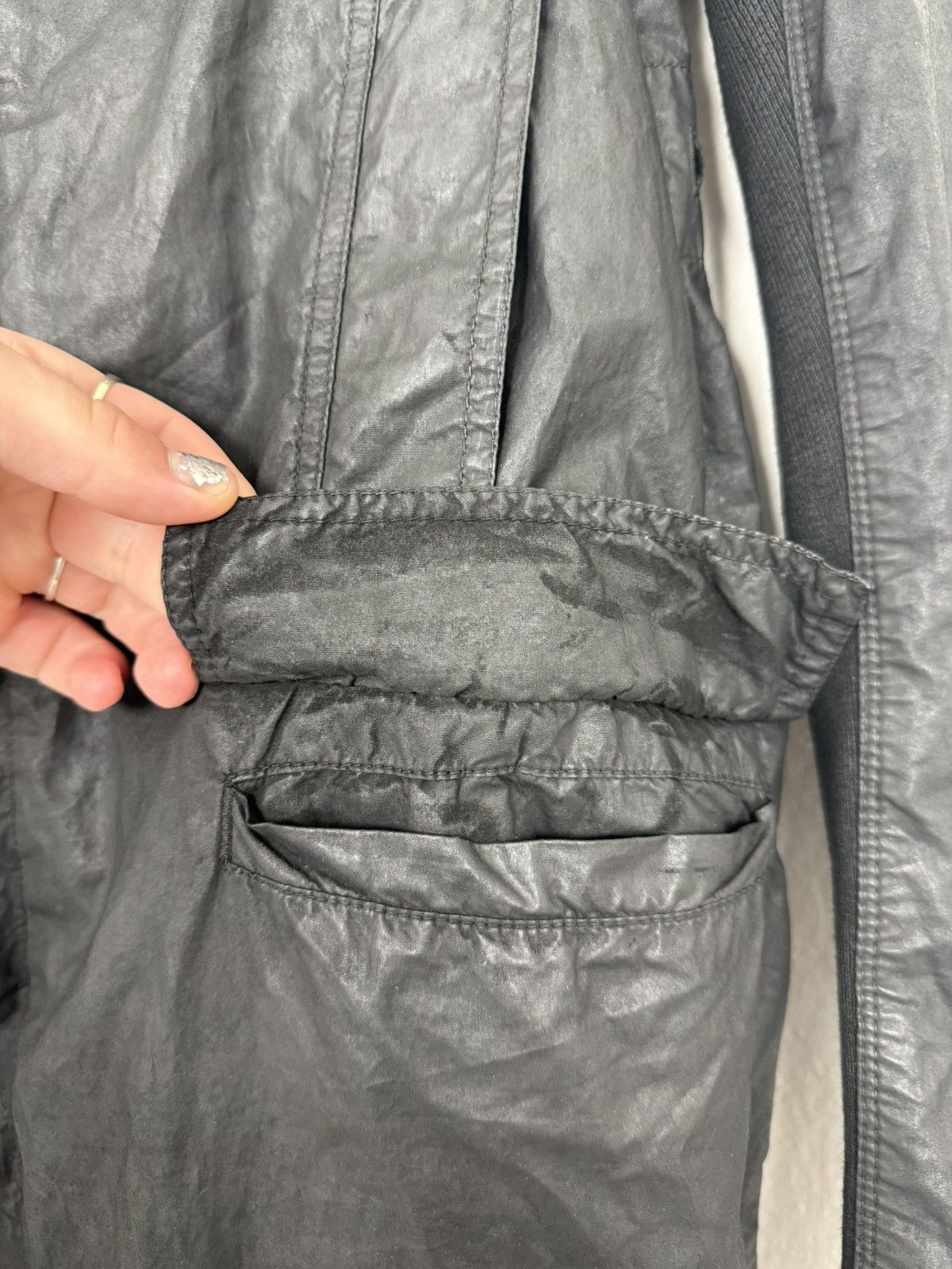 Rick Owens Drkshdw Rick Owen’s darkshadow waxed fishtail parka Size US S / EU 44-46 / 1 - 5 Thumbnail