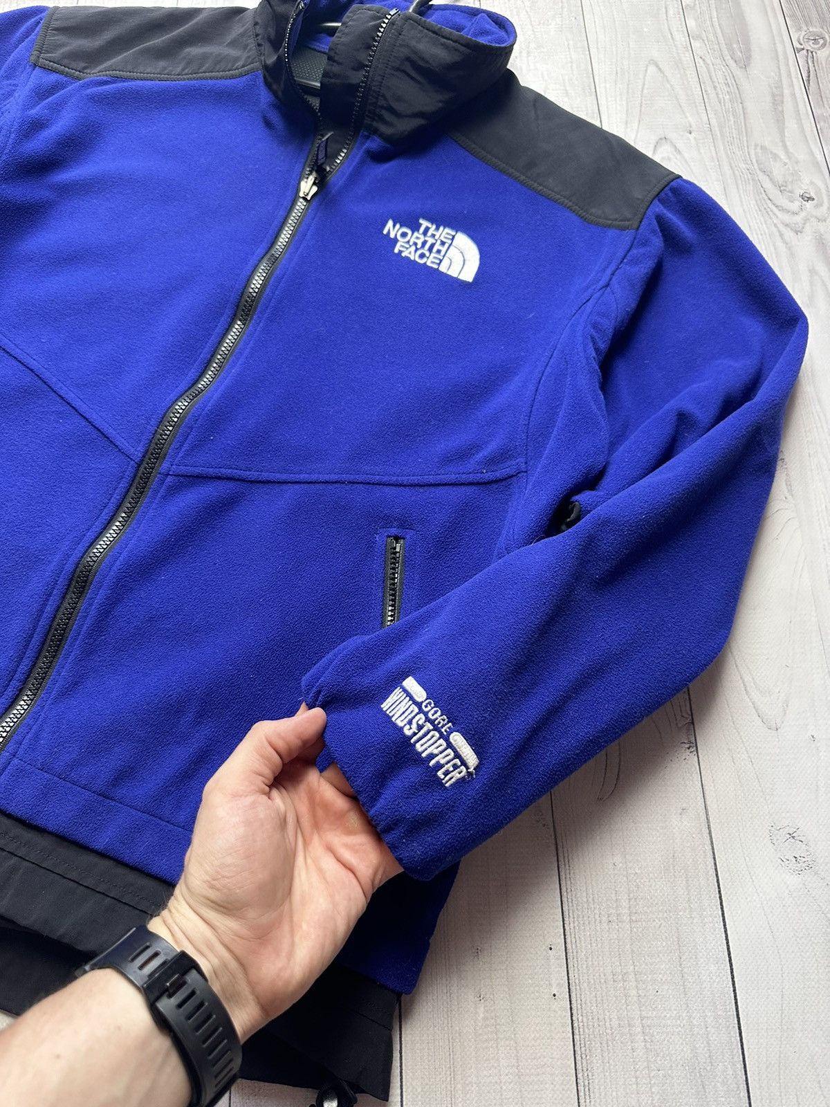 The North Face Vintage fleece jacket The North Face logo blue rare M Size US M / EU 48-50 / 2 - 3 Thumbnail