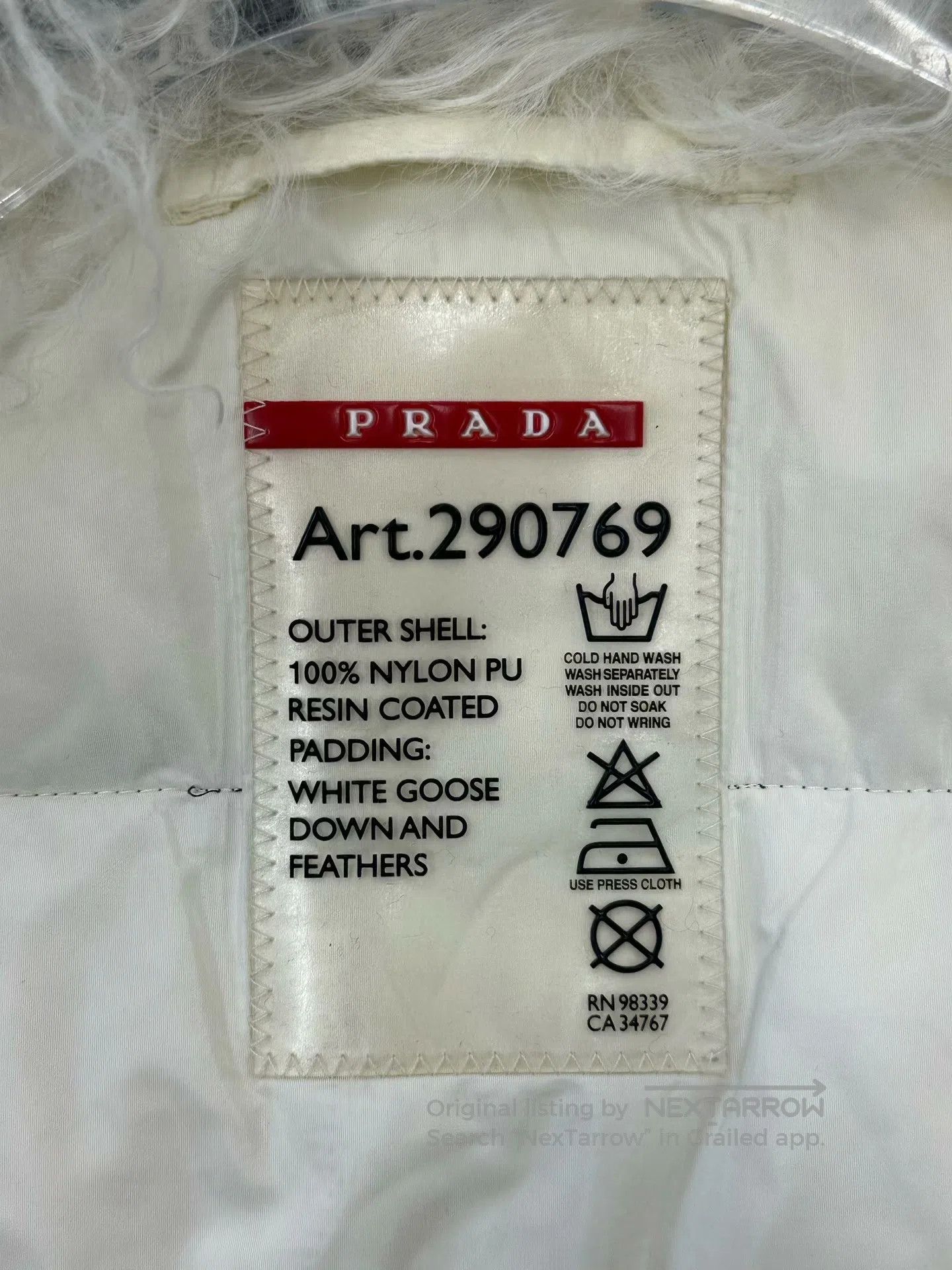 Prada Prada Black classic triangle logo wool collar down vest| Size S / US 4 / IT 40 - 3 Thumbnail