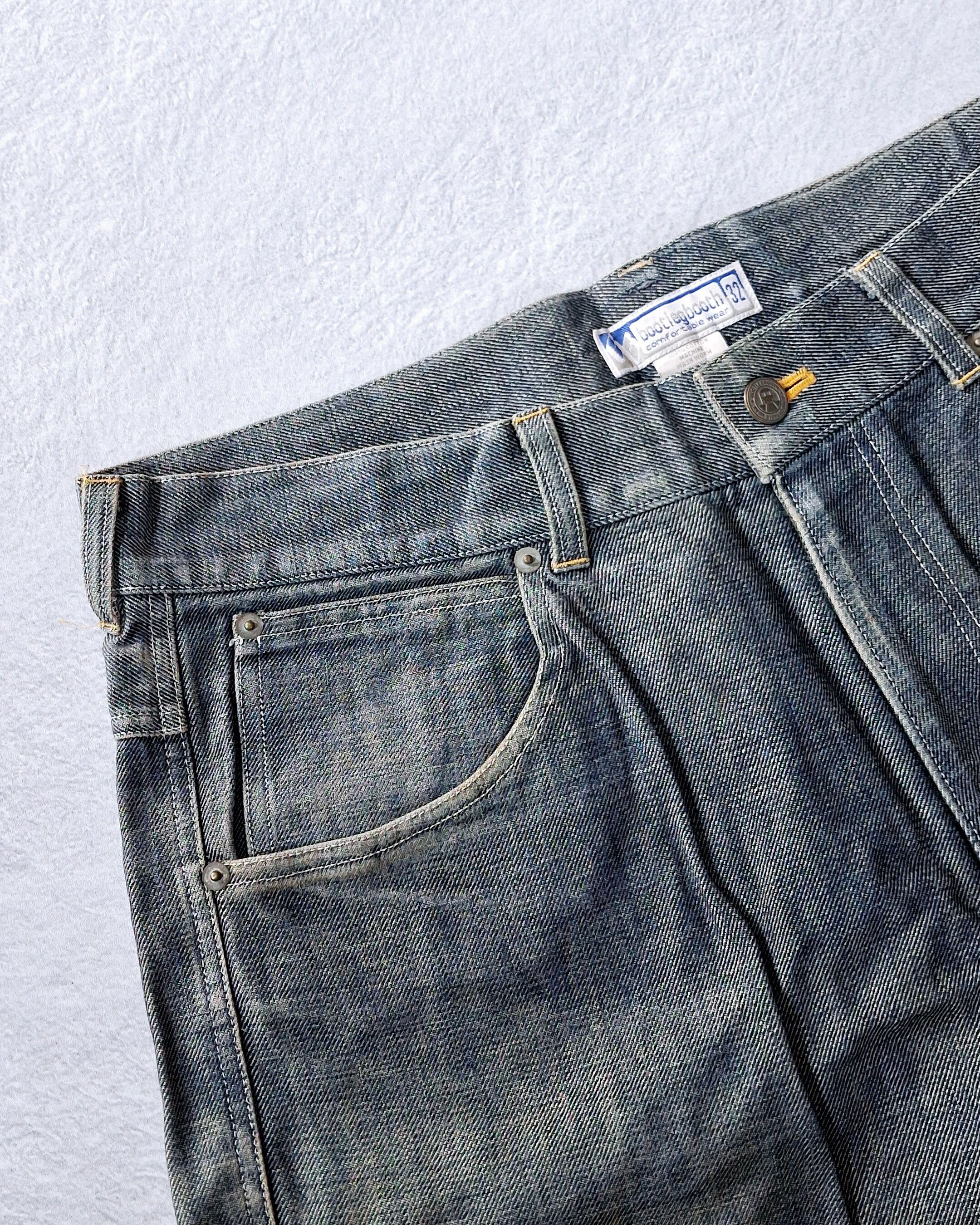Japanese Brand BOOTLEGBOOTH DENIM PANTS BAGGY STYLE MULTIPOCKET Size US 34 / EU 50 - 5 Thumbnail