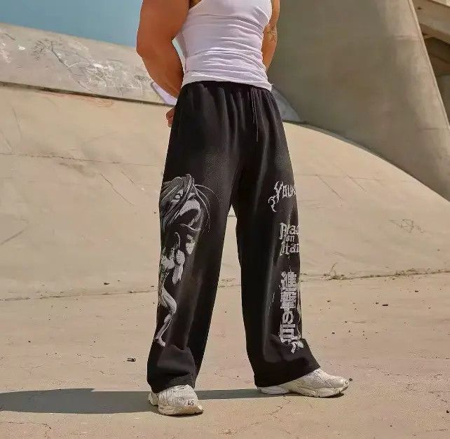 Anime × Japanese Brand Anime Attack On Titan Jogger Pant Size US 33 - 3 Thumbnail
