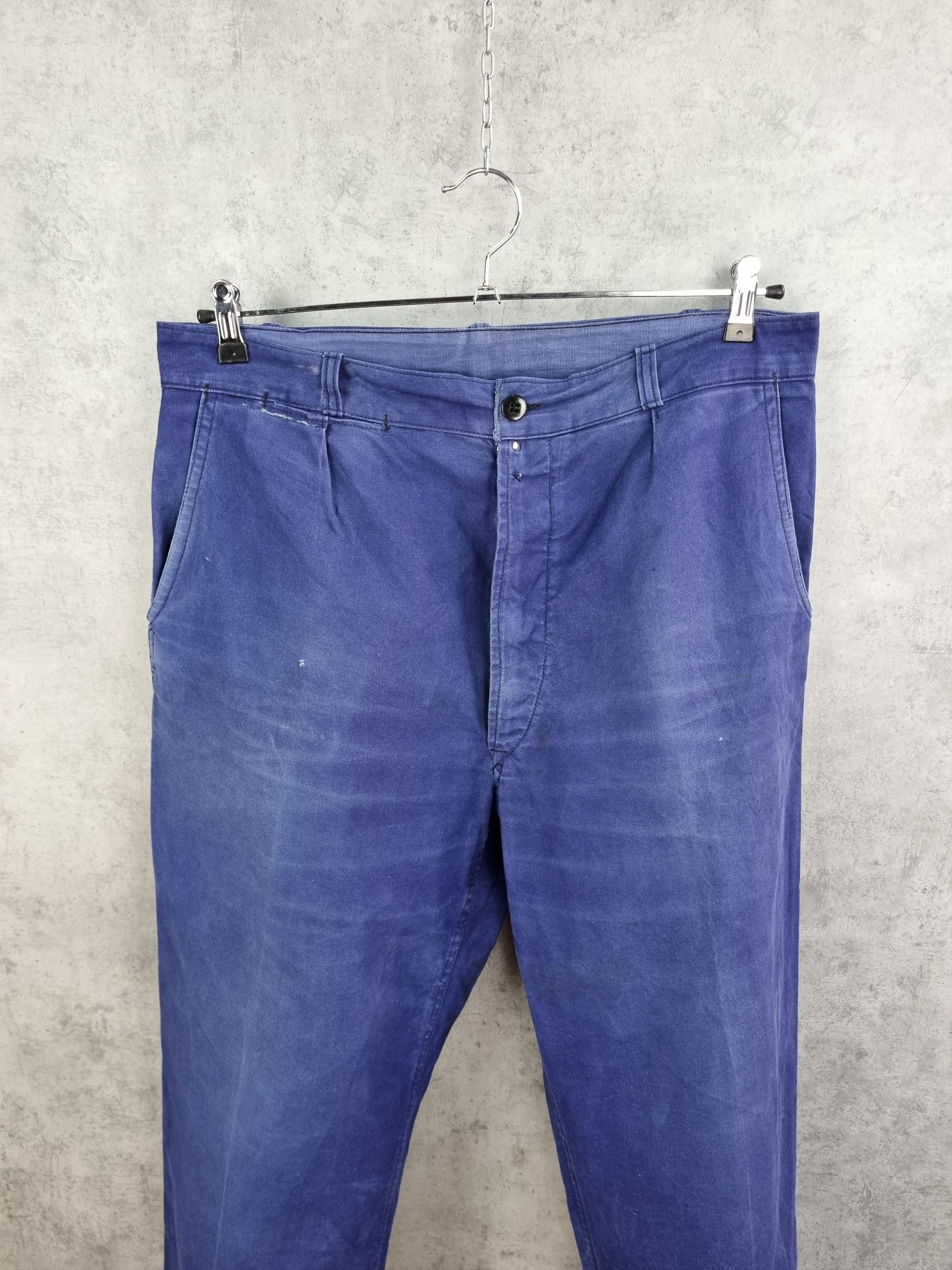 Le Laboureur × Vetra Le Vehement De Force Vintage Worker Faded Indigo Avant Garde Size US 32 / EU 48 - 6 Thumbnail