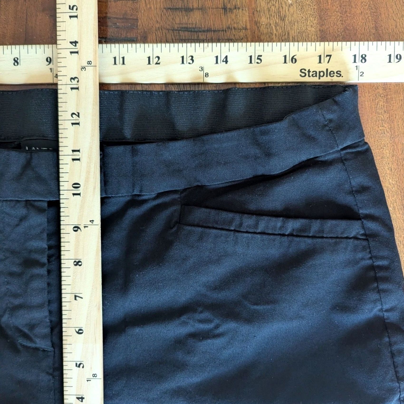 Vintage VINTAGE Lane Bryant Dress Pants Black Straight Leg Trousers Stretch Office Minimalist Size 40" / US 18 - 7 Thumbnail