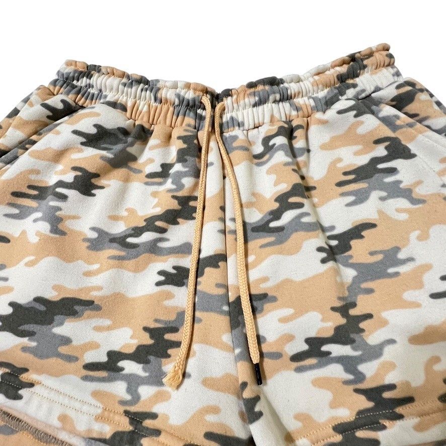 Other Celebrity Pink Shorts Junior/Ladies XL Camo Yellow Gray Tie Size 31" - 2 Thumbnail
