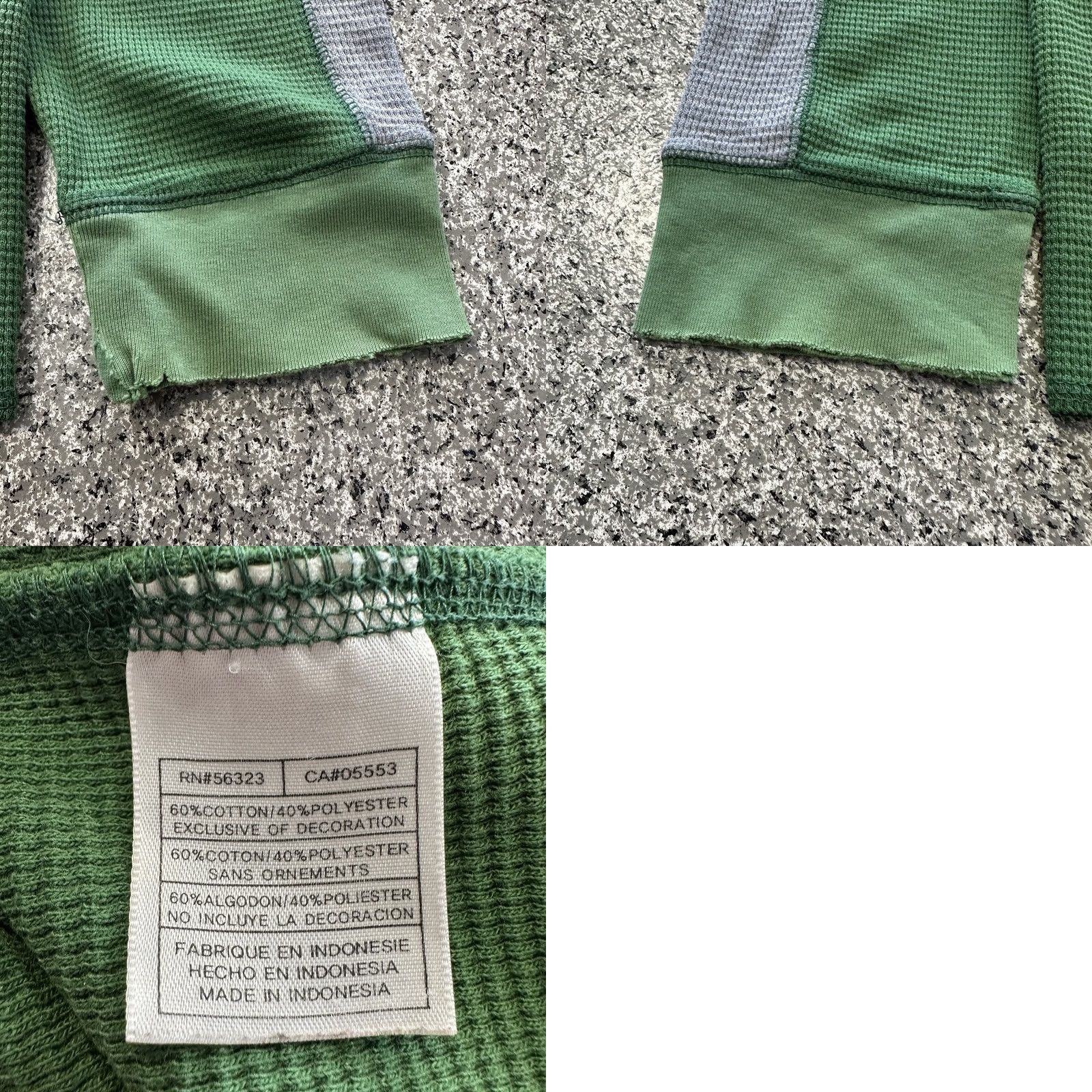 Nike VINTAGE Nike Michigan State Spartans Thermal LS Shirt Mens L Green Center Swoosh Size US L / EU 52-54 / 3 - 8 Thumbnail