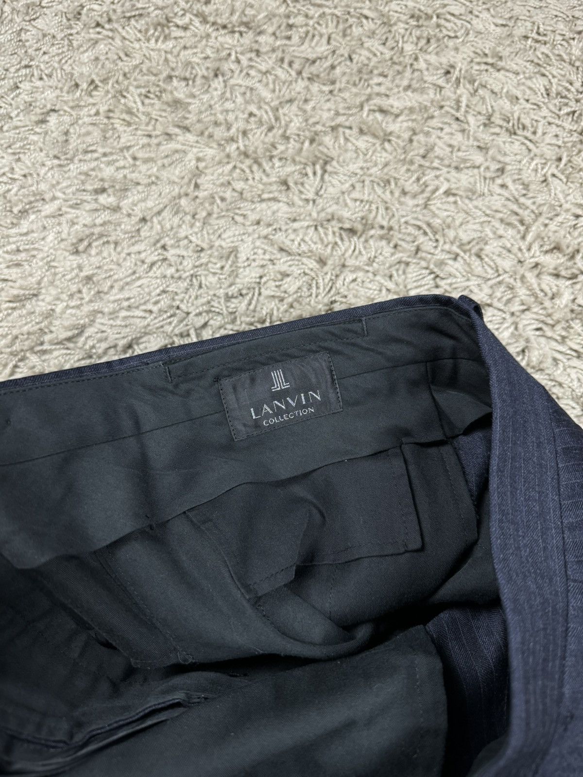 Lanvin Vintage wool suit Lanvin Paris original luxury item Size 50L - 11 Thumbnail