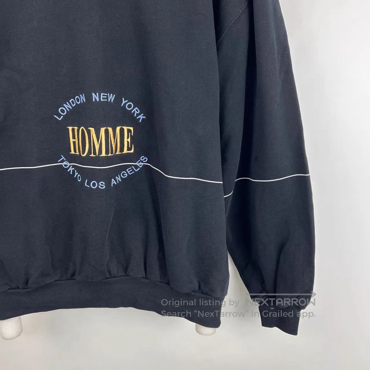 Balenciaga Black Long Sleeve Sweatshirt with City Print. Size US M / EU 48-50 / 2 - 6 Thumbnail