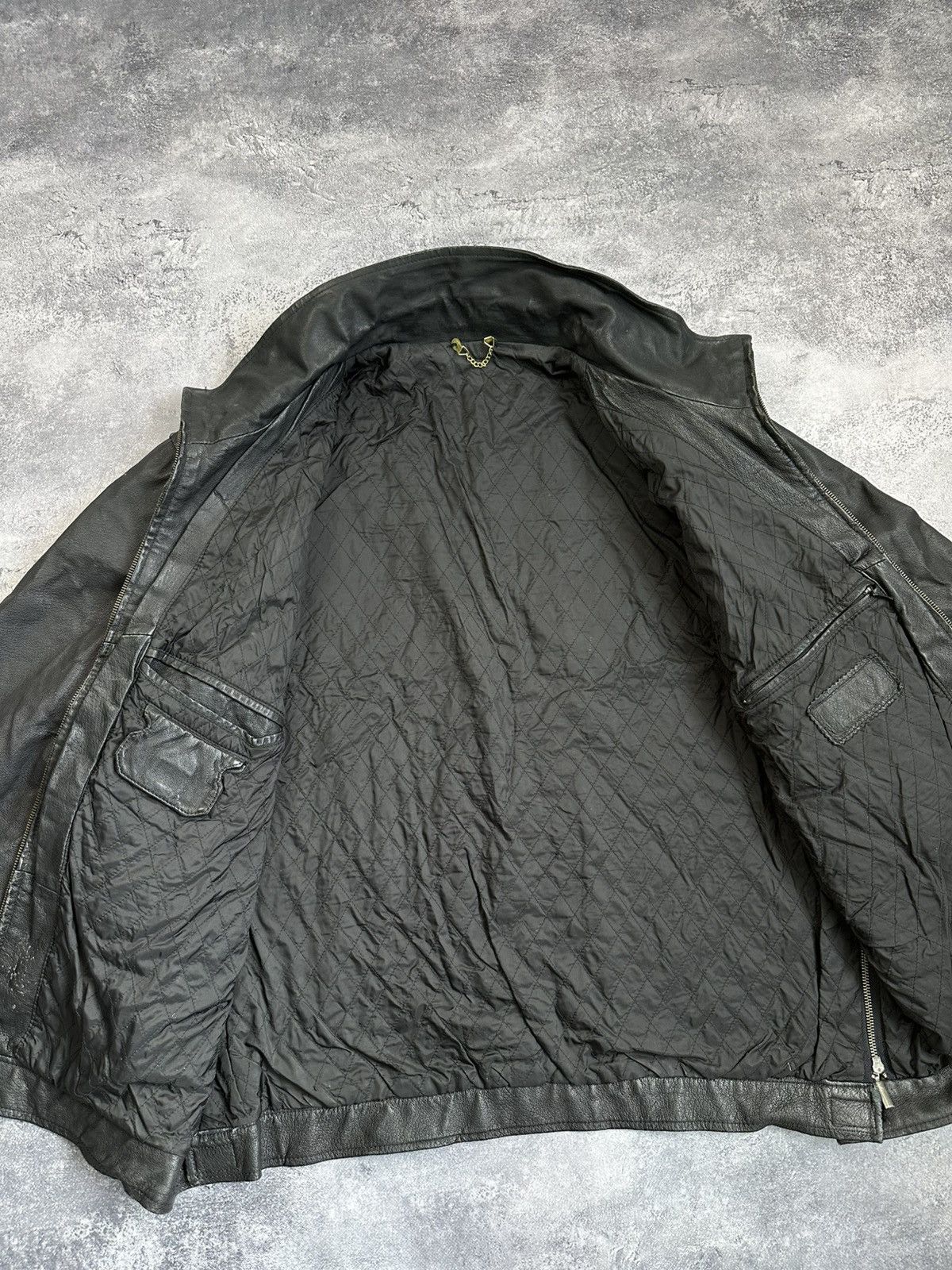 Japanese Brand Archive Heavy Japanese Vintage Black Leather Jacket Size US XL / EU 56 / 4 - 9 Thumbnail