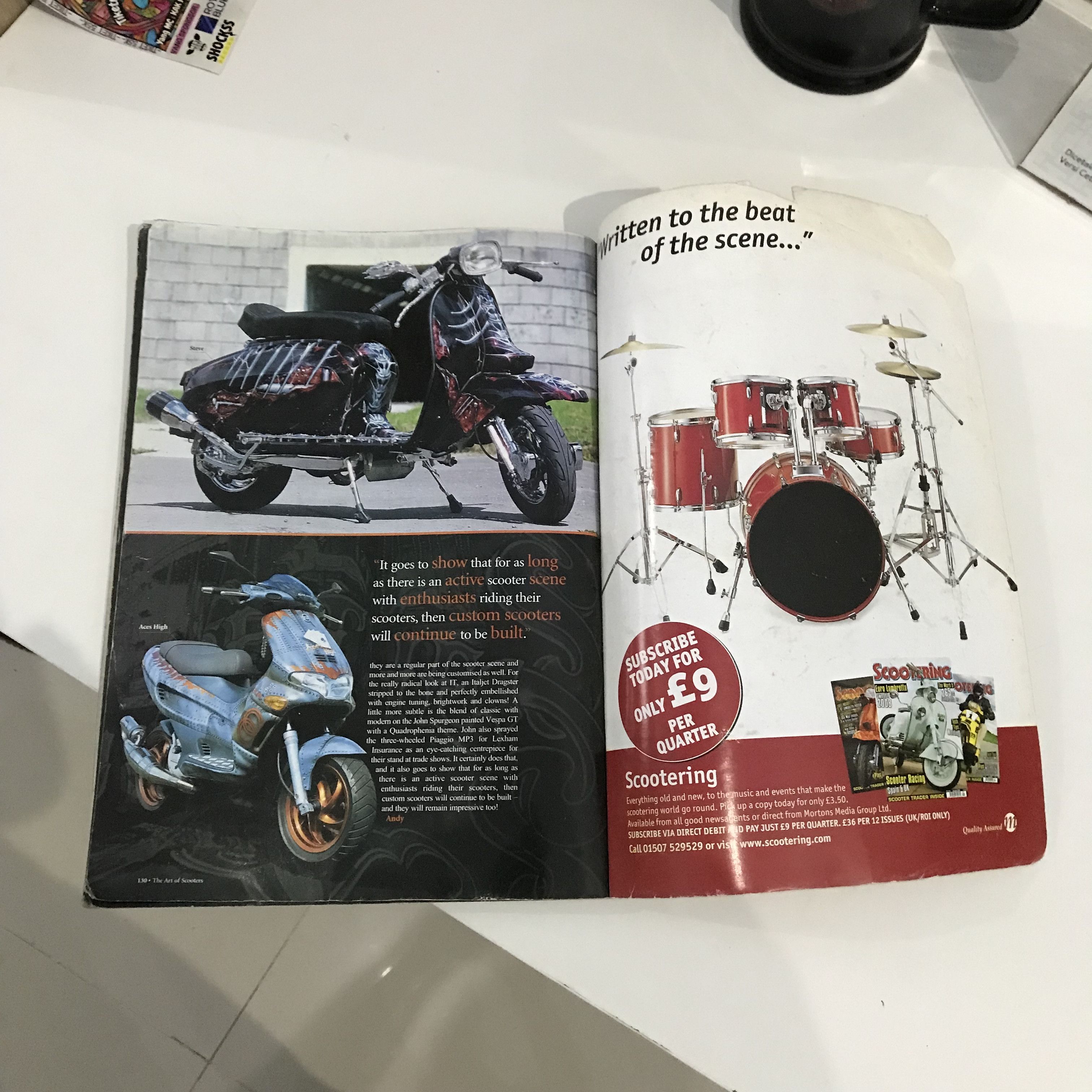 POP MAGAZINE Scootering magazine The Scootervespa lambretta Book magazine Size ONE SIZE - 13 Thumbnail