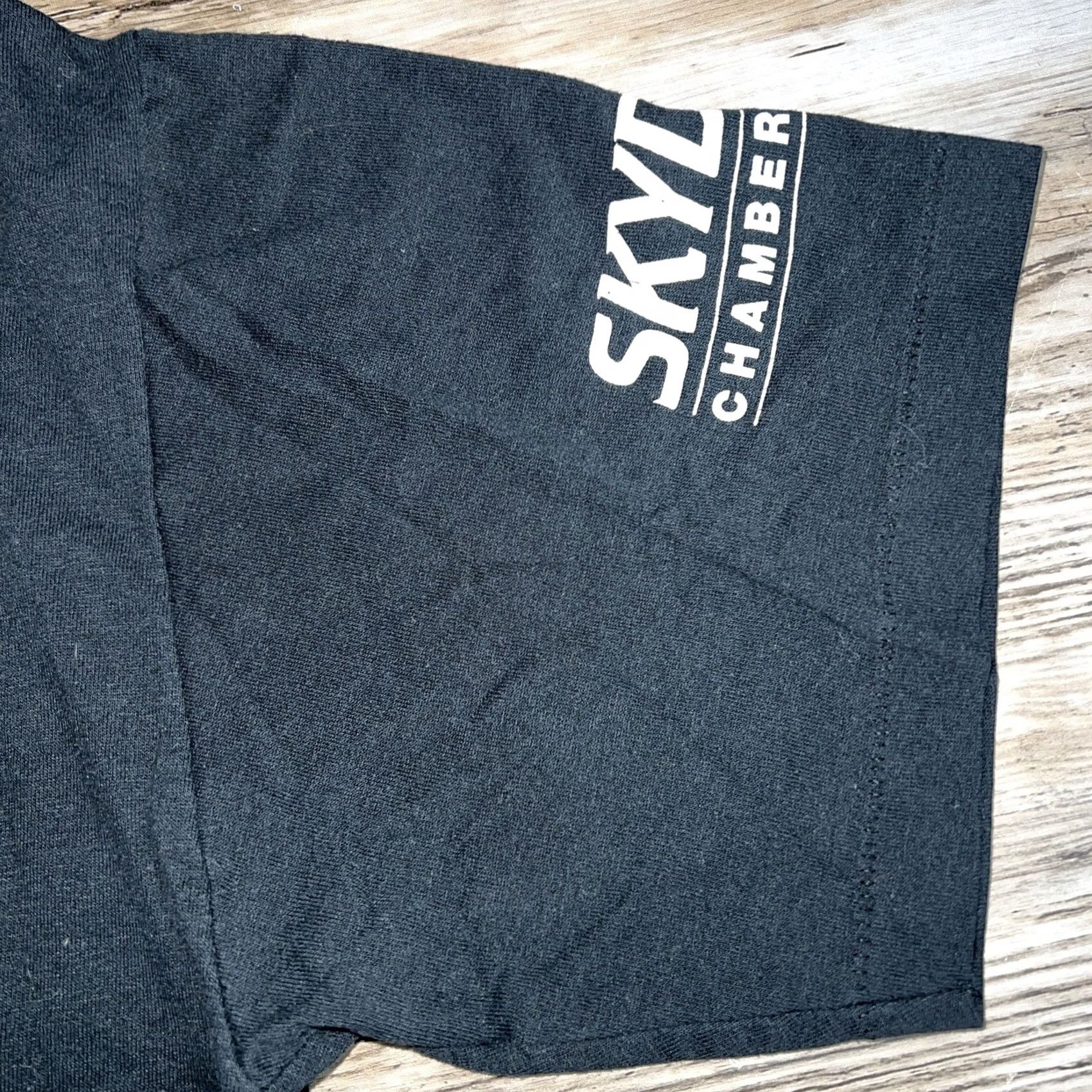 Russell Athletic VINTAGE Russel Athletic Skydiver T-Shirt Size L Black Single Stitch USA Mens Typical Athletic Size US L / EU 52-54 / 3 - 3 Thumbnail