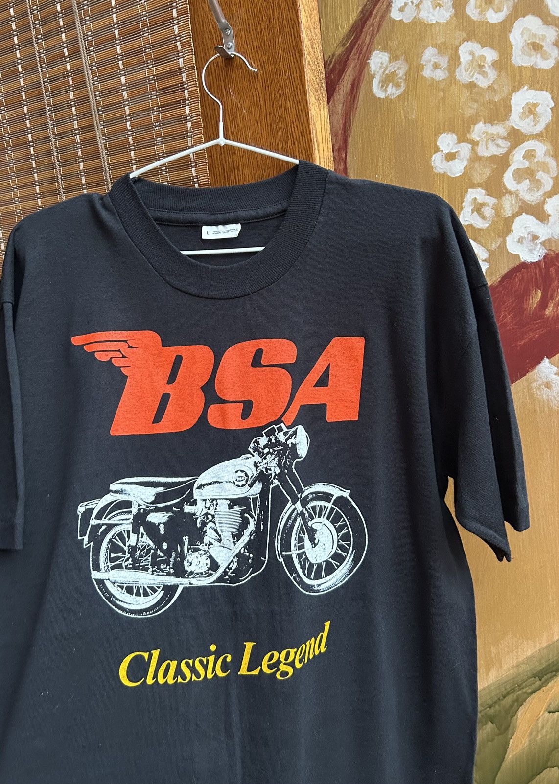 Vintage 90s BSA Motorcycle Classic Legend Blackt-Shirt Single Stitch Size US L / EU 52-54 / 3 - 5 Thumbnail