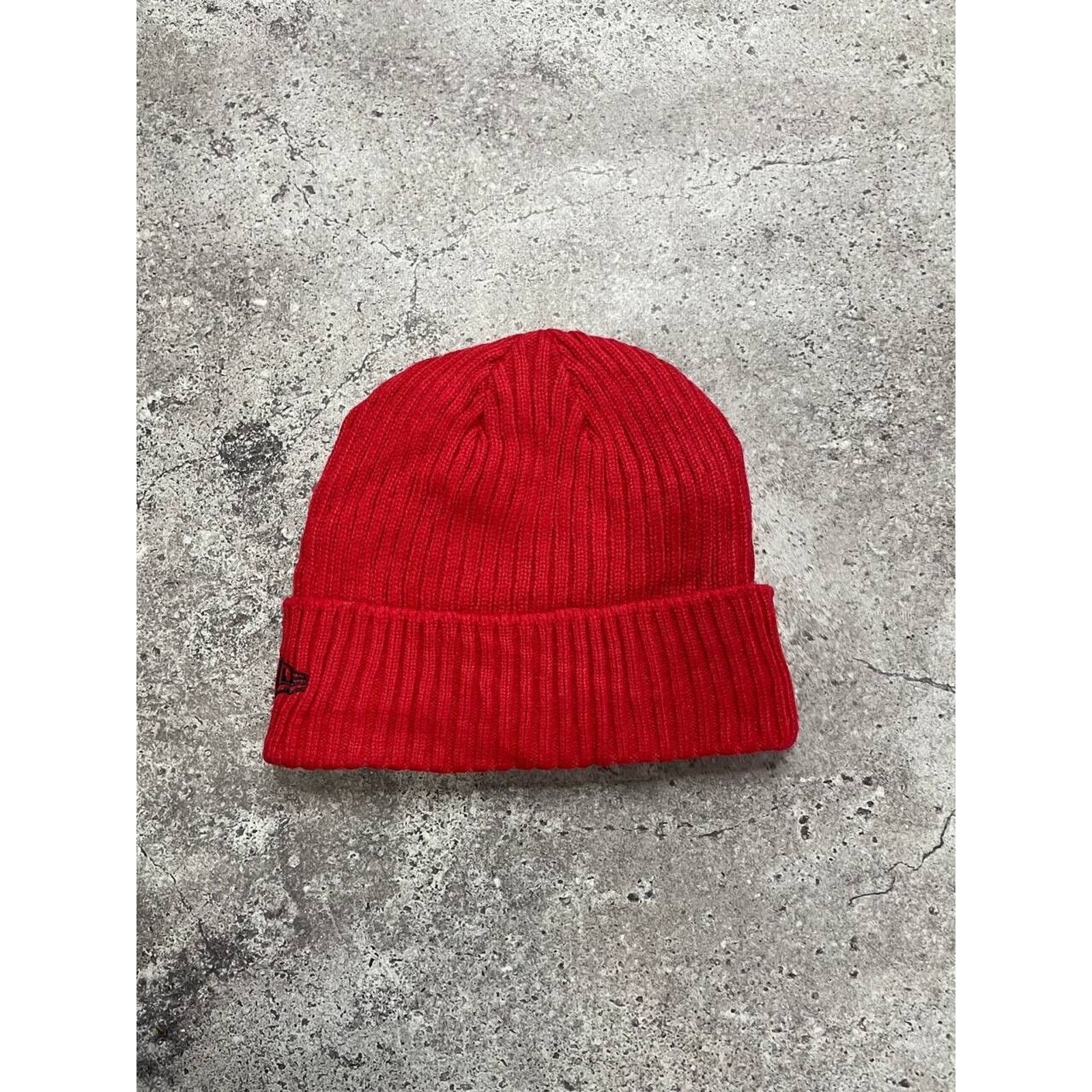 NFL × New Era × Vintage Vintage Kansas City Chiefs NFL Beanie Red Knit Hat New Era Size ONE SIZE - 2 Thumbnail