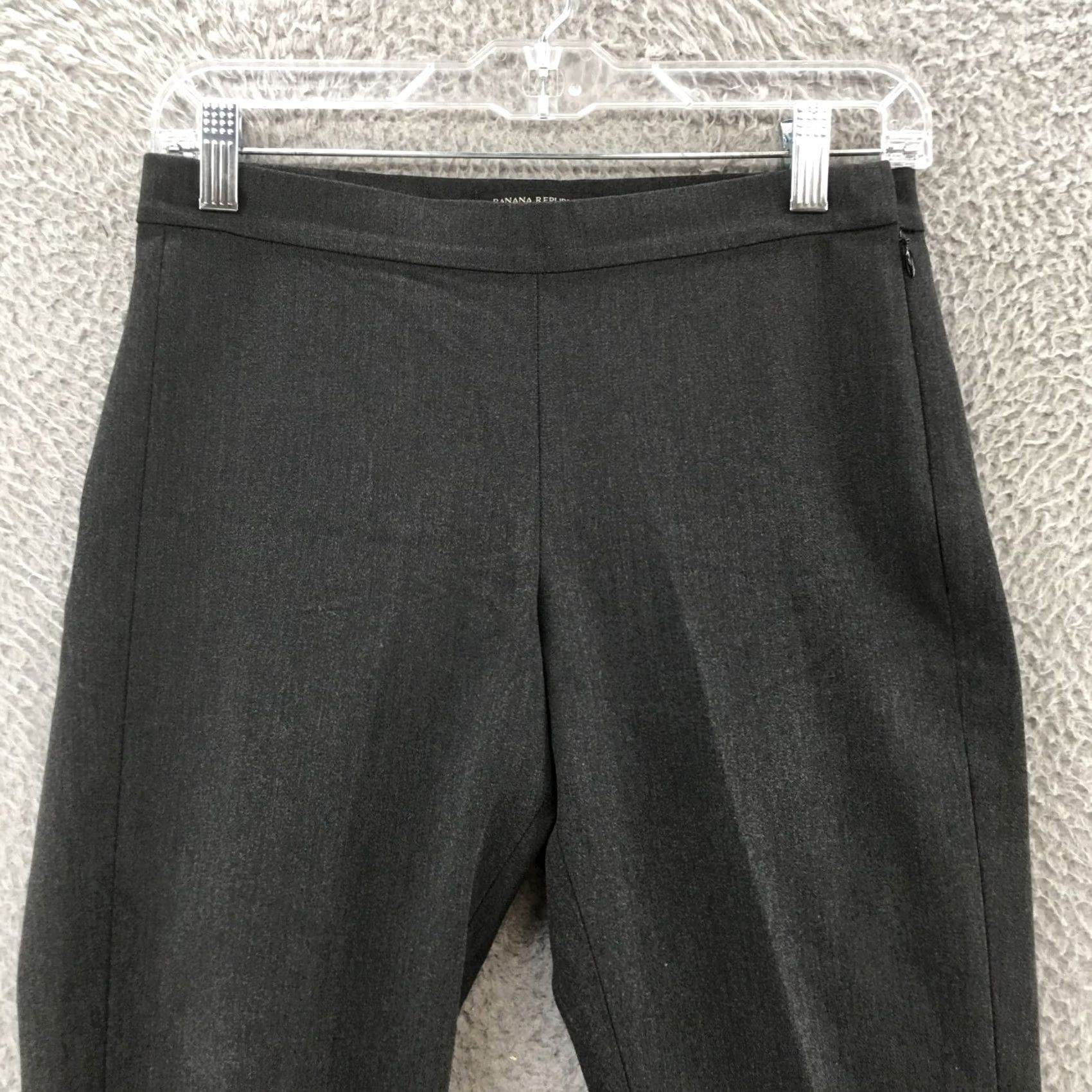 Banana Republic Banana Republic Dress Pants Womens 2 Gray Mid Rise Zip Skinny Flat Front Dress Pants Women Zip Mid Rise Gray Banana Republic Dress Pants Women 2 Size 26" / US 2 / IT 38 - 2 Thumbnail