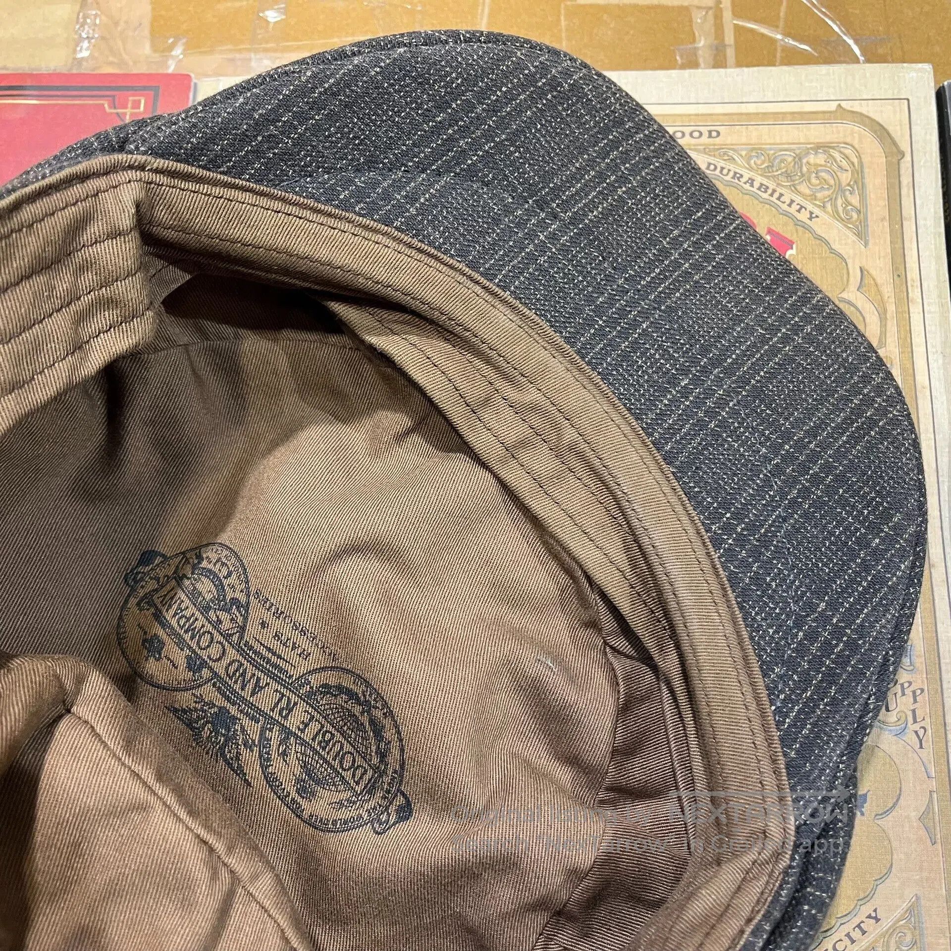 RRL Ralph Lauren vintage plaid newsboy cap for men. Size ONE SIZE - 9 Thumbnail