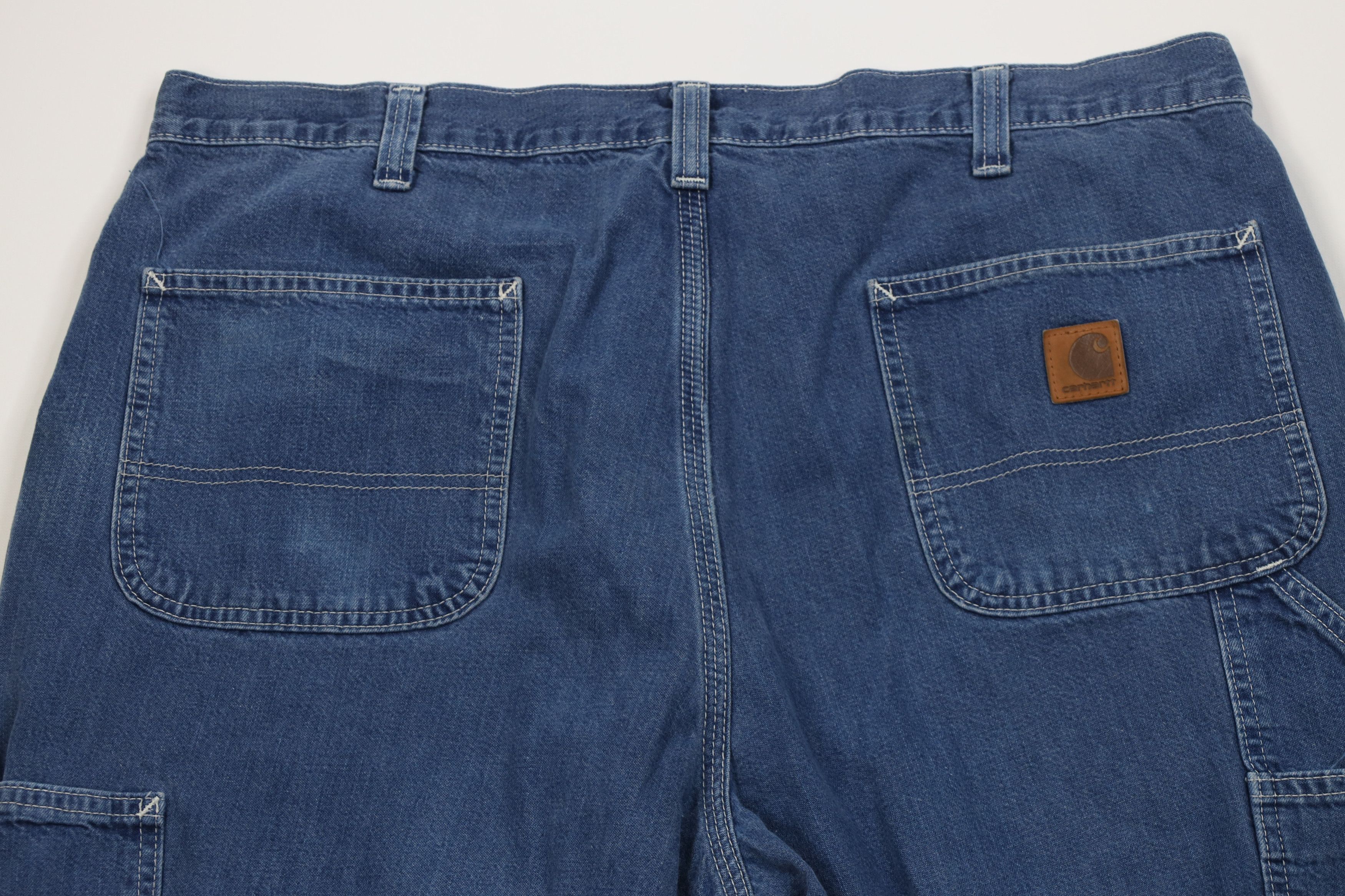 Carhartt Vintage Y2K Carhartt Wide Leg Dungaree Denim Jeans Blue Size US 38 / EU 54 - 12 Thumbnail