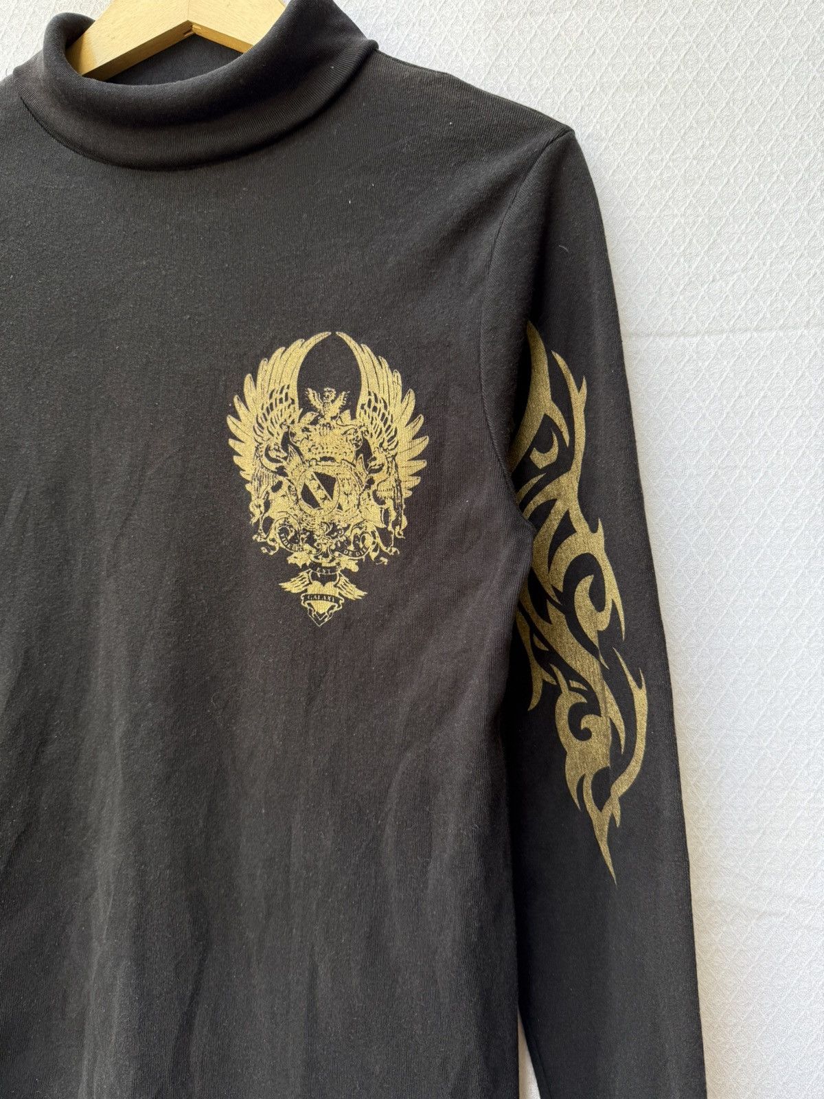 Hysteric Glamour Japanese Turtle Neck Tribal Poem Gothic Style Longsleeve Size US M / EU 48-50 / 2 - 6 Thumbnail