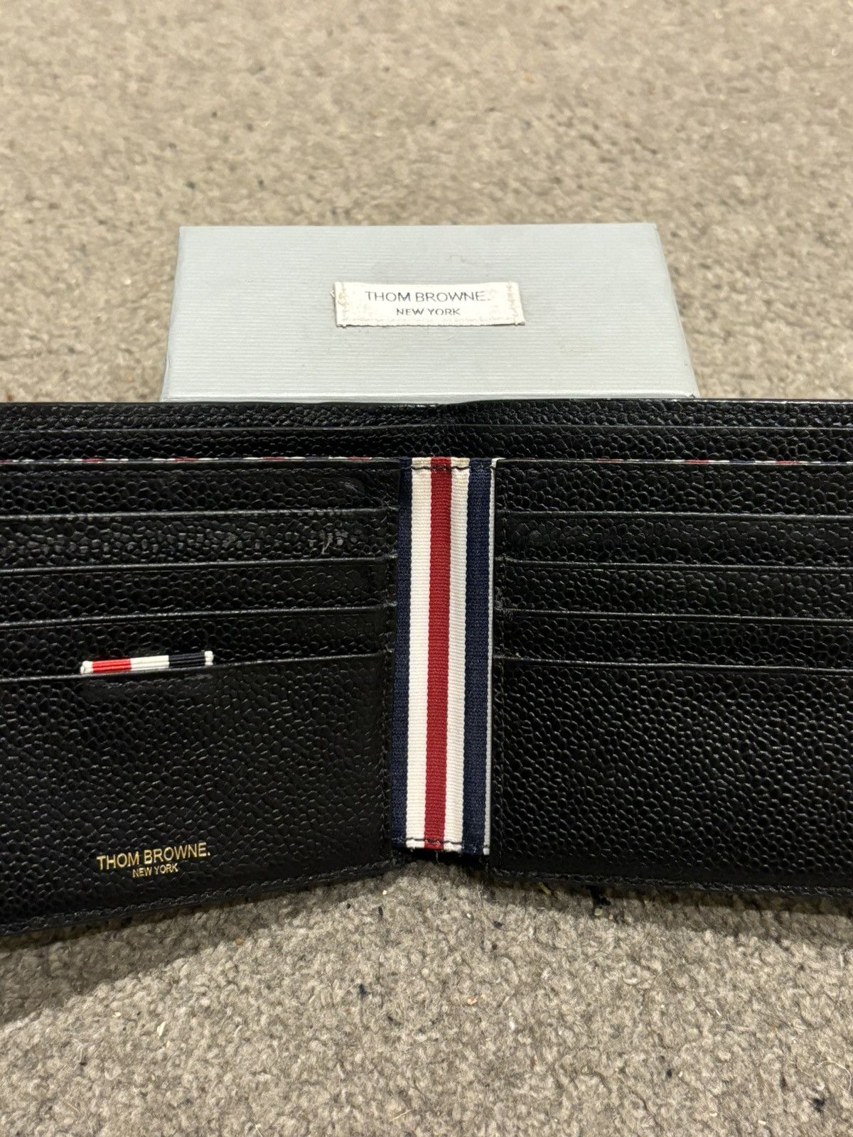Thom Browne Thom Browne Classic Grosgrain Wallet Black Size ONE SIZE - 2 Thumbnail