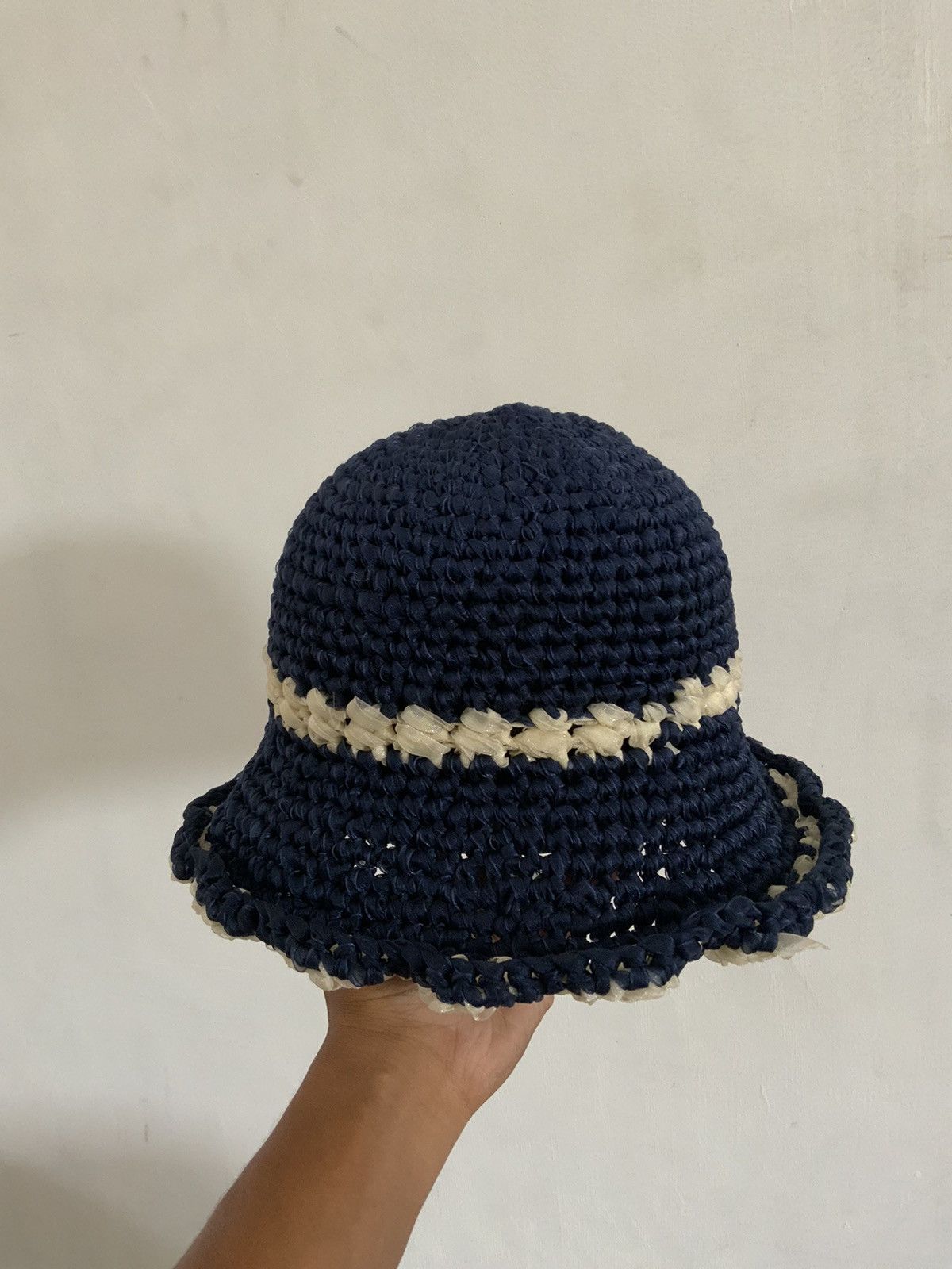 Japanese Brand Indigo White Outdoor Bucket Hat Size ONE SIZE - 5 Thumbnail