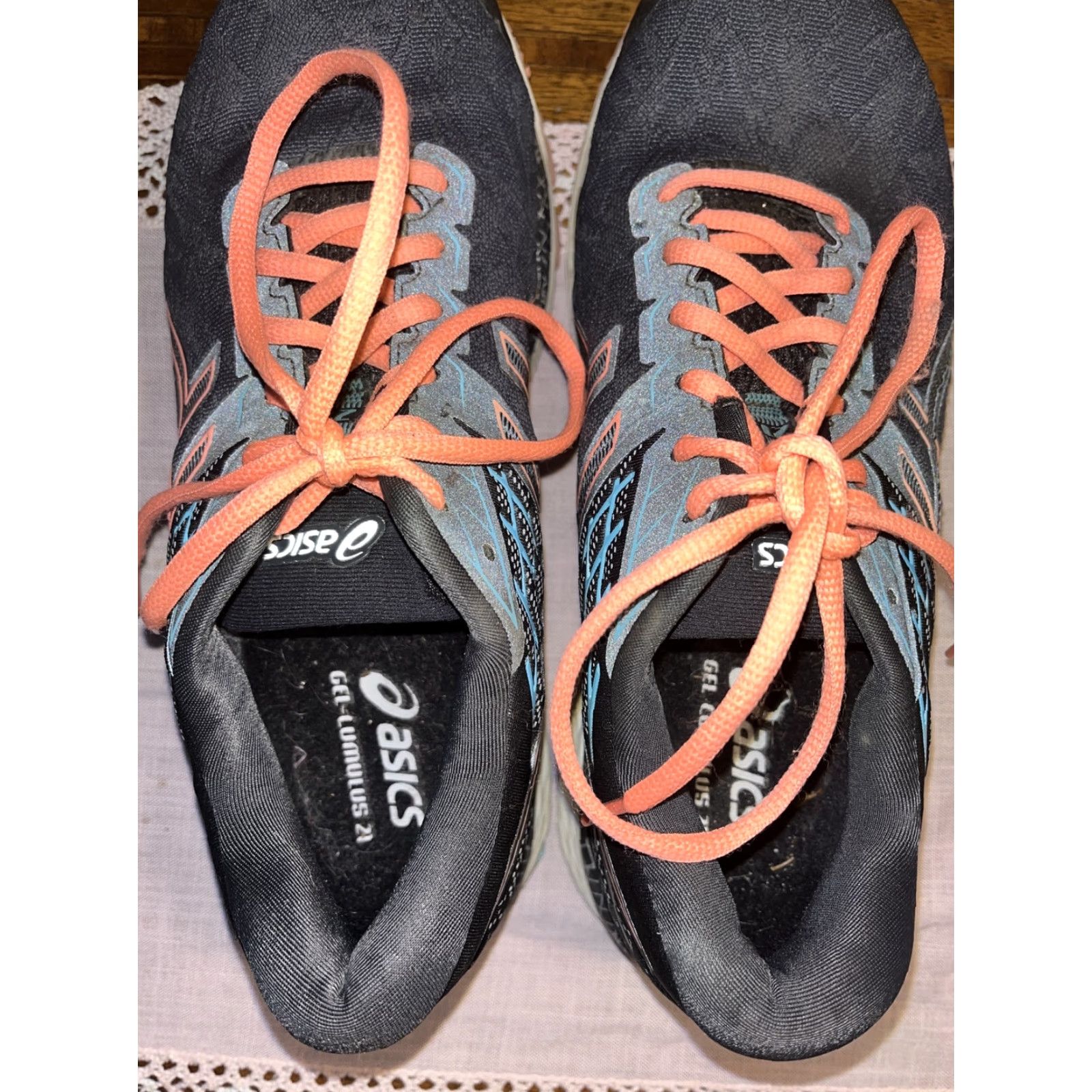 Asics ASICS GEL-Cumulus 21 Hyper Flash Black Women's Athletic Sneakers Size 8.5 Running Jogging Size US 8.5 / IT 38.5 - 6 Thumbnail