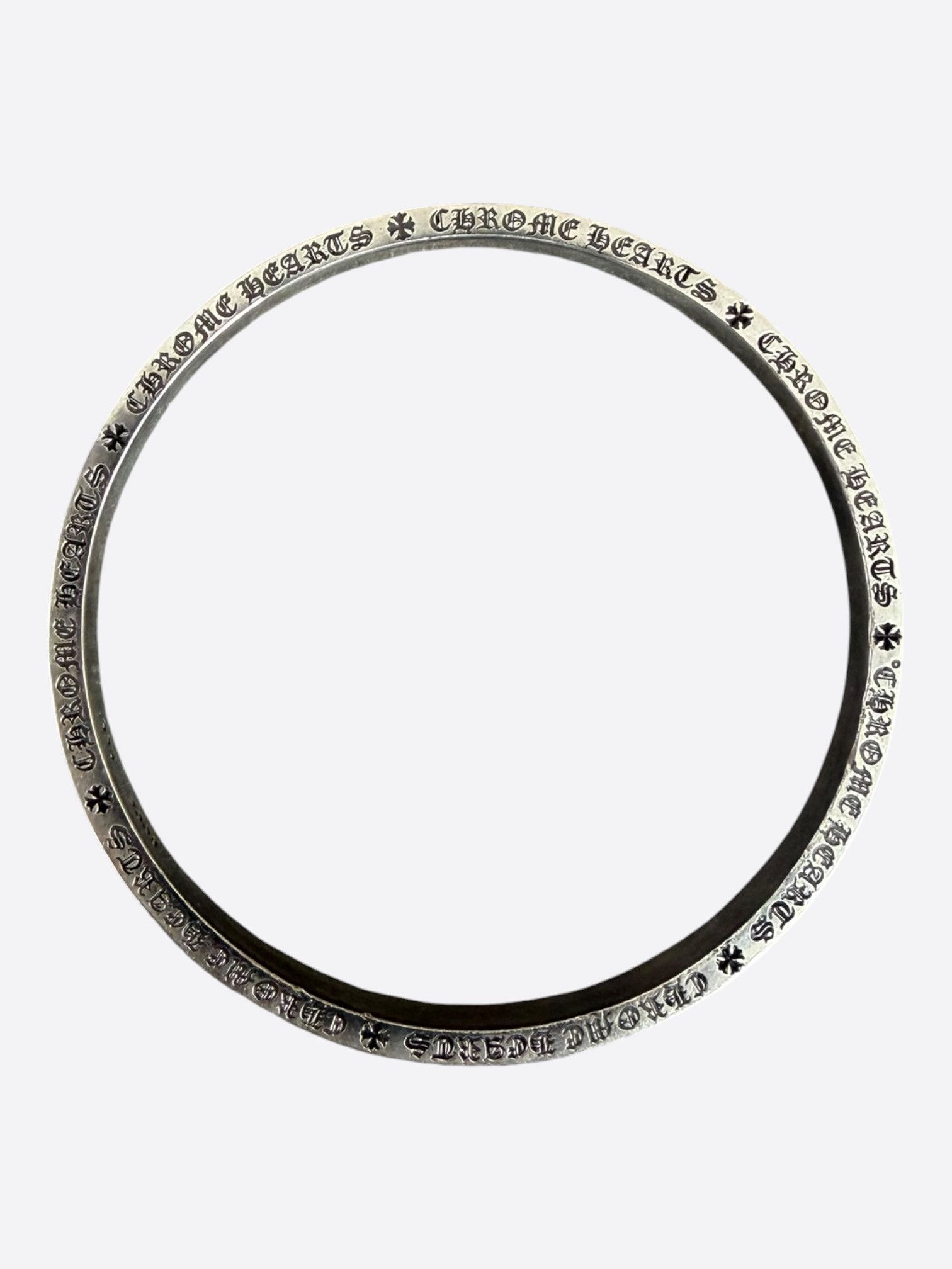 Chrome Hearts Chrome Hearts Silver Spacer Bangle Bracelet Size ONE SIZE - 3 Thumbnail