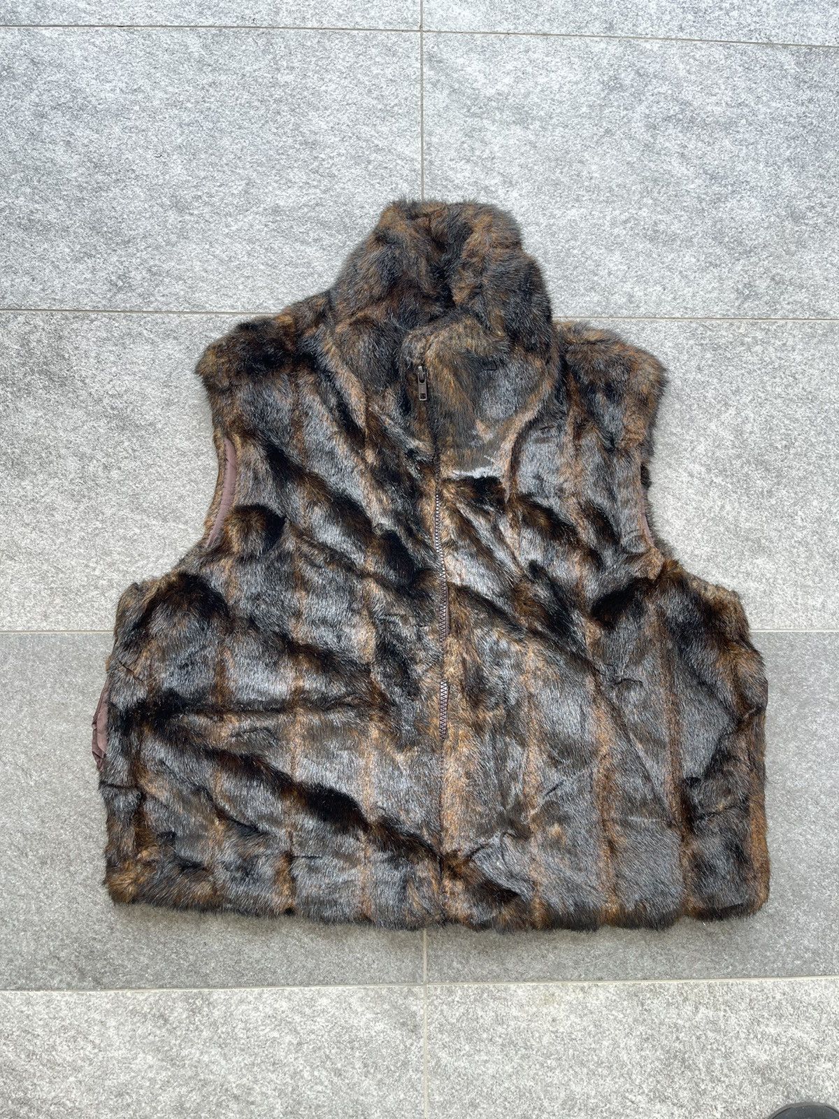 Vintage Atelier Faux Fur Vest Jacket