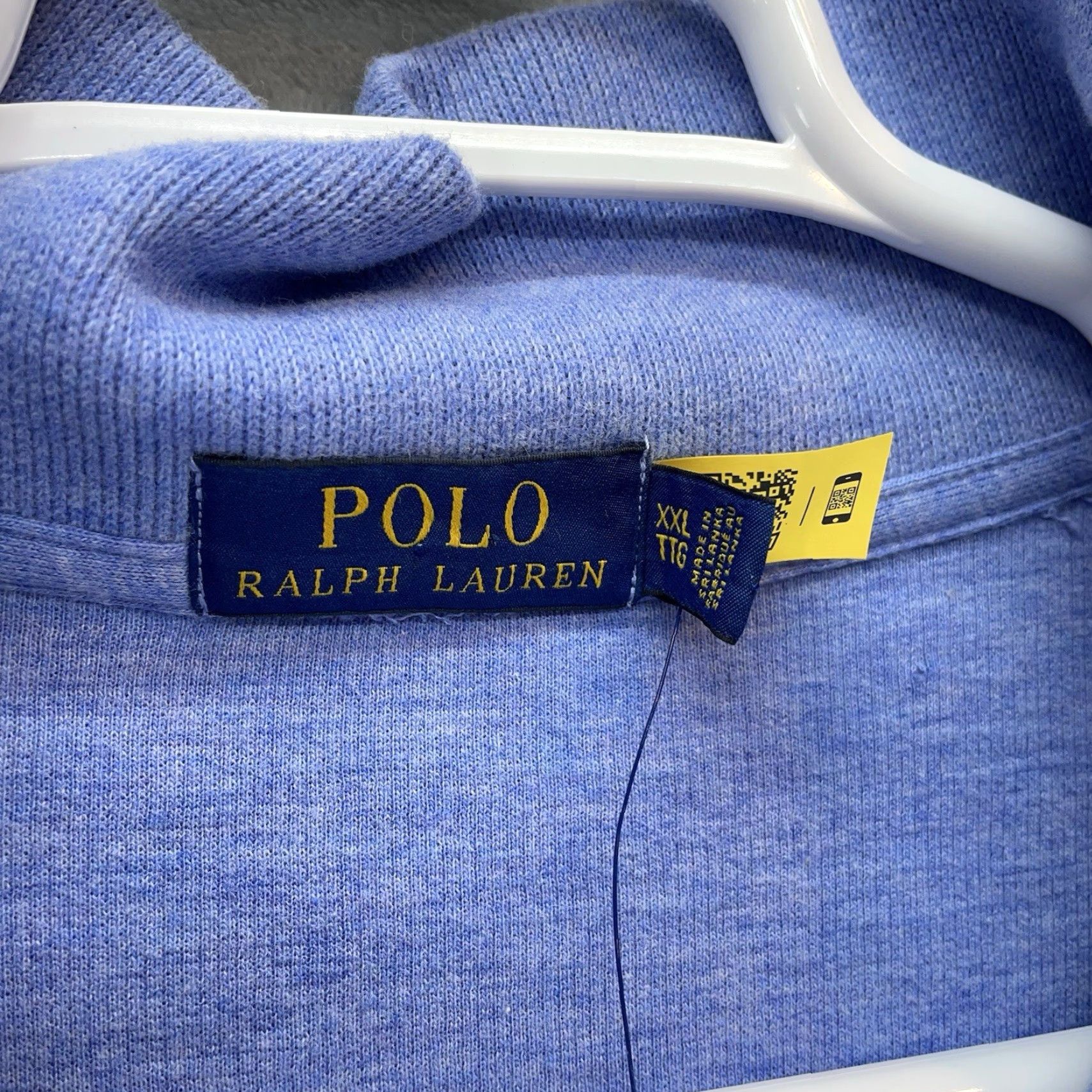 Polo Ralph Lauren Polo Ralph Lauren Sweater Men 2XL 1/4 Zip Mock Neck Pullover Casual Preppy Classic Logo Zipper Blue Knit Cotton Vintage: No? Size US XXL / EU 58 / 5 - 7 Thumbnail