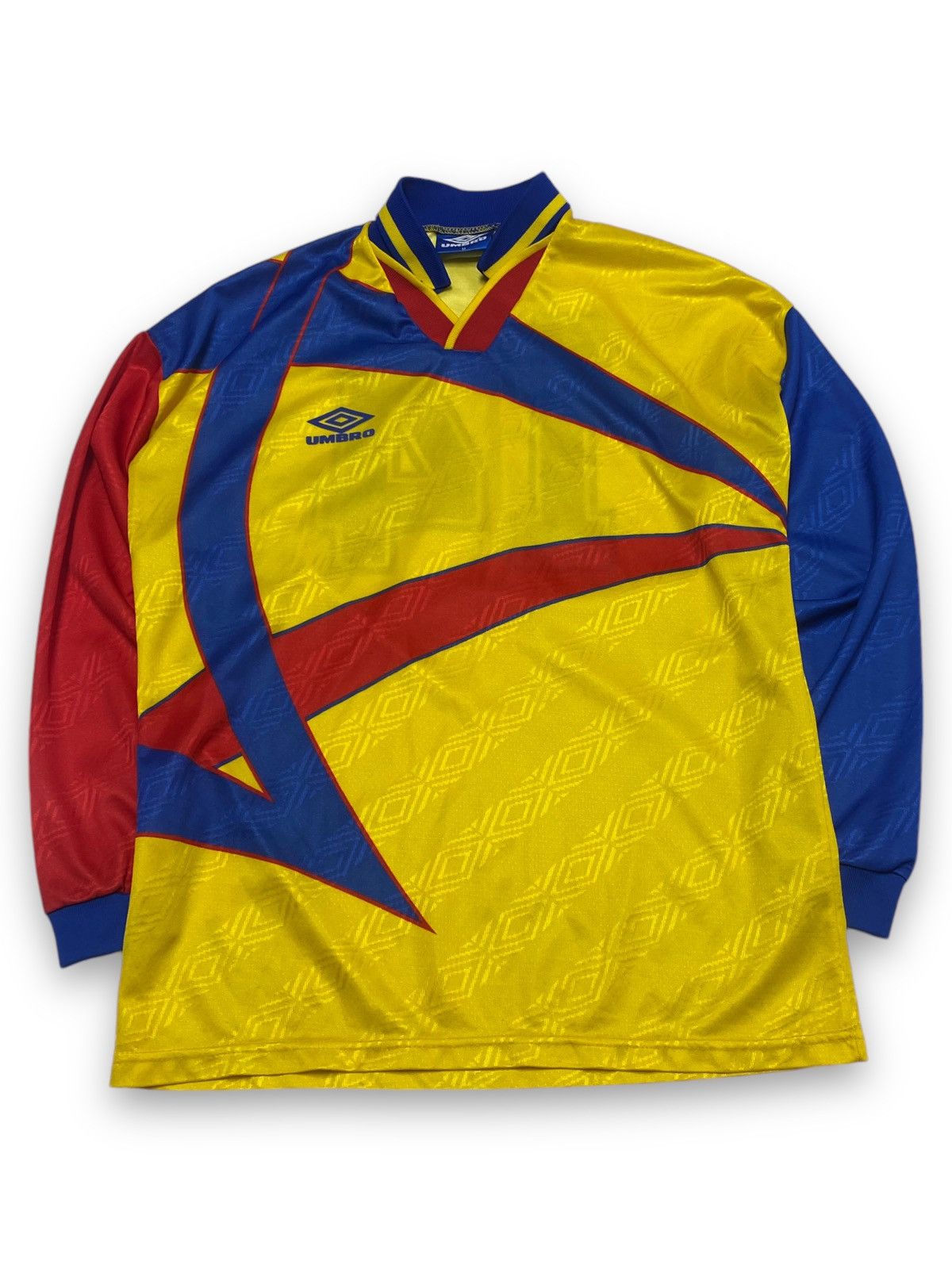 Umbro 90s Vintage UMBRO Crazy Longsleeved Jersey N14 Size US M / EU 48-50 / 2 - 1 Thumbnail