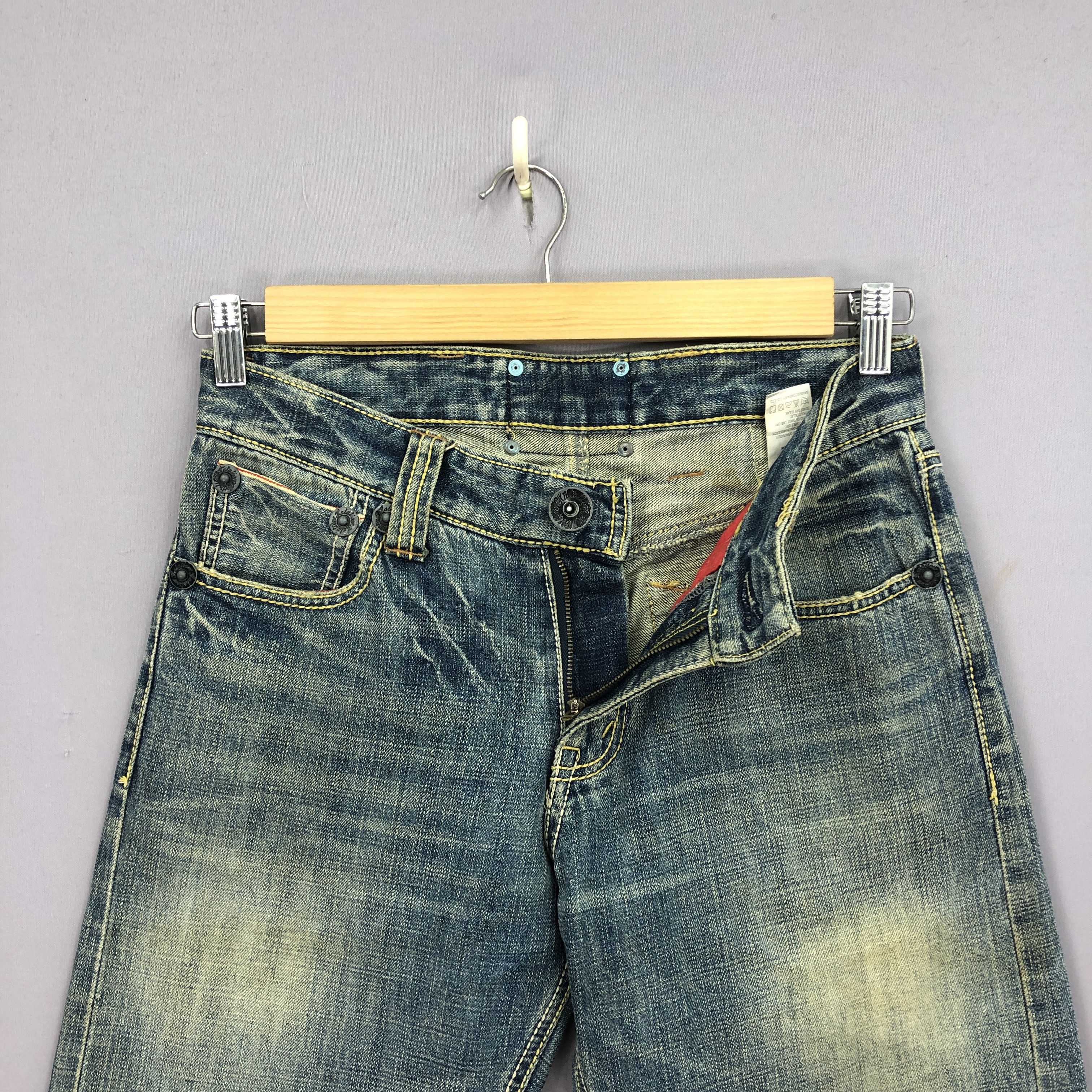 Japanese Brand Vintage Japanese Selvedge Jeans Halation Buckle Denim Pants Size US 30 / EU 46 - 6 Thumbnail