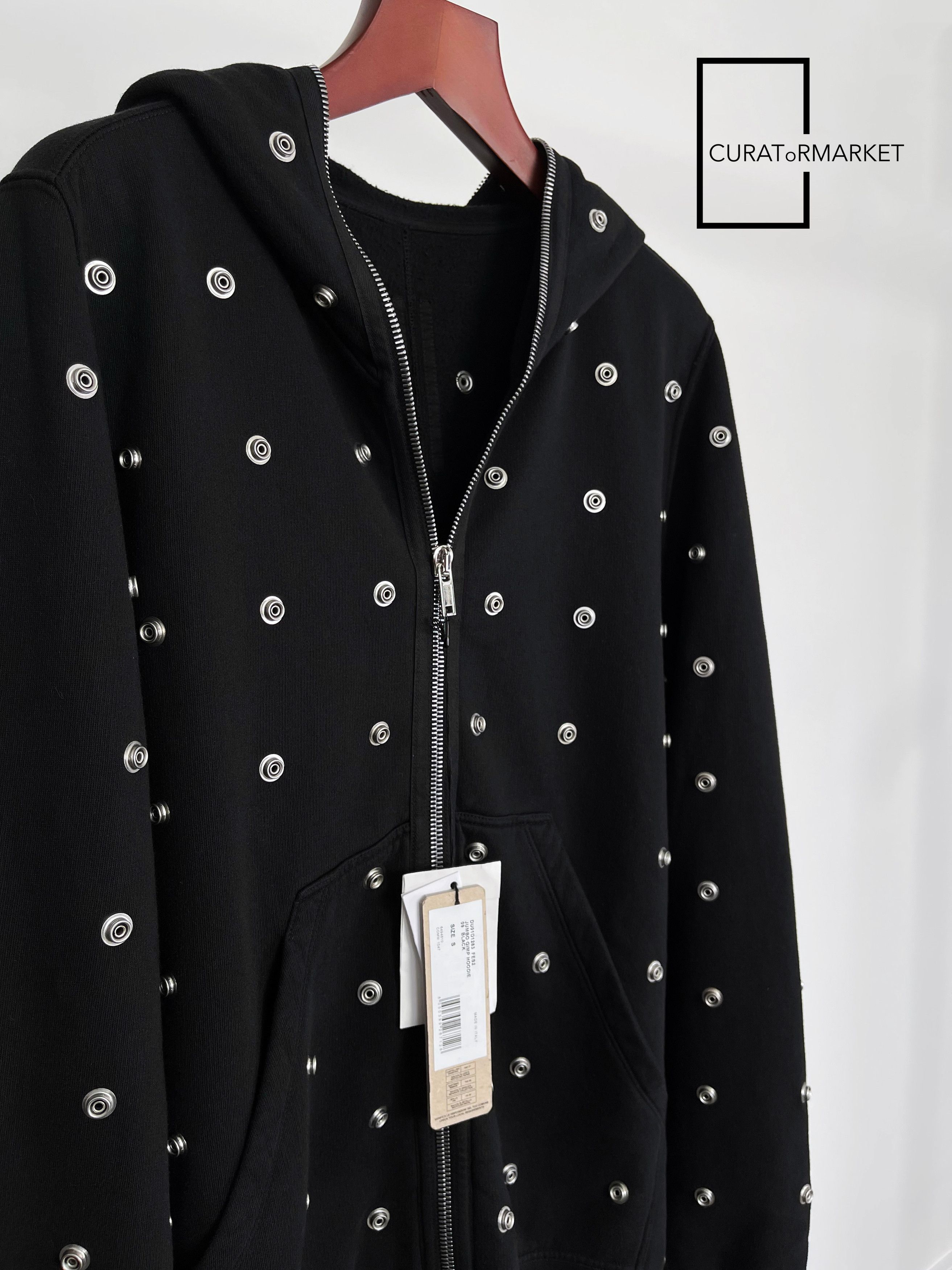 Rick Owens Drkshdw Jumbo Gimp Hoodie Press Stud Button Sealed Zip SS24 Lido Size US S / EU 44-46 / 1 - 5 Thumbnail