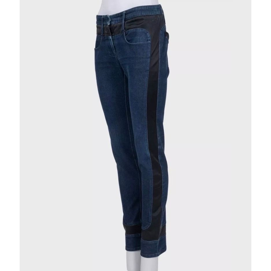 Chanel Chanel Dark Blue Accent Panels Skinny Jeans Sz.38 Size 27" / US 4 / IT 40 - 2 Thumbnail