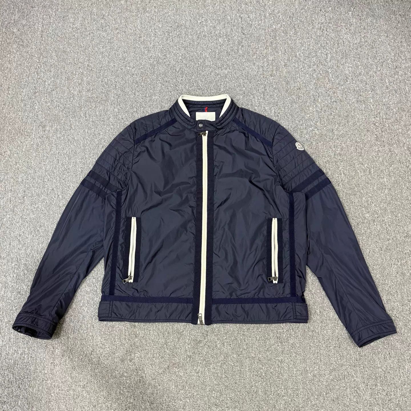 Moncler Moncler Gilles Navy Side Logo Down Jacket 7 95New Size US XXL / EU 58 / 5 - 1 Thumbnail