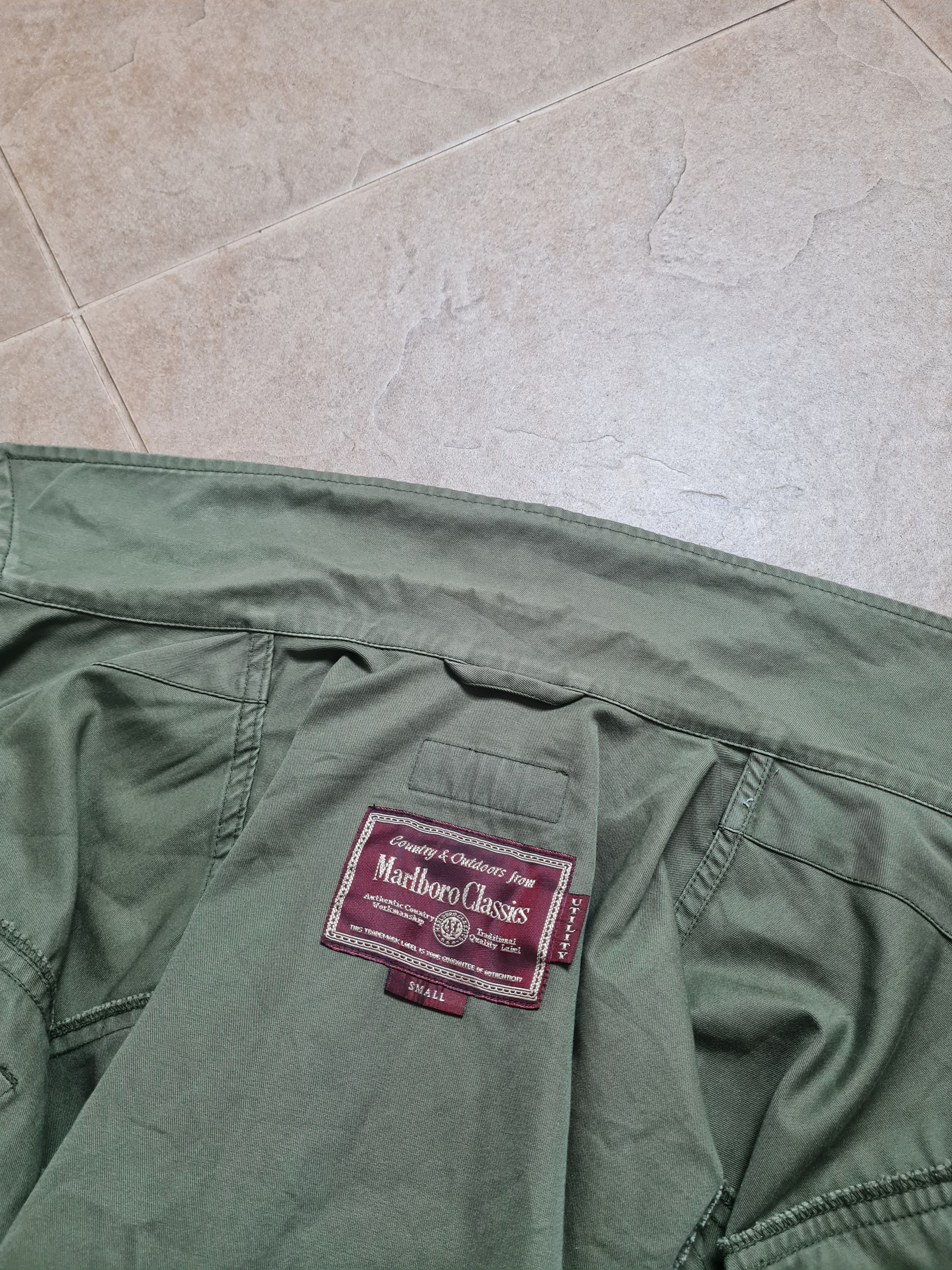 Marlboro Vintage rare military jacket Denim 90s Marlboro ARMY USA Size US S / EU 44-46 / 1 - 24 Thumbnail