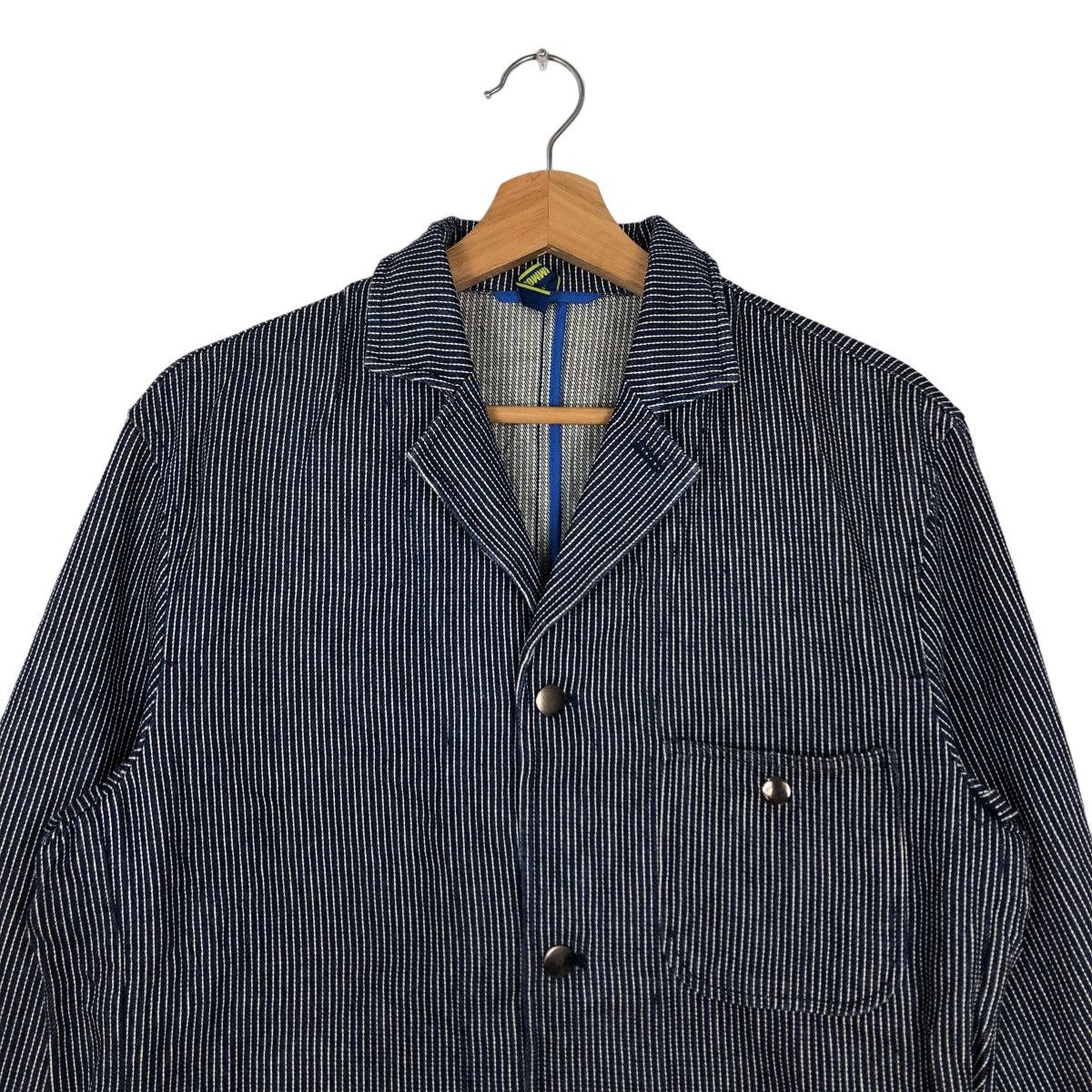 Japanese Brand 🔥90’s HIKORY CHORE WORK JACKET EURO IMMORTAL KAPITAL JAPAN Size US M / EU 48-50 / 2 - 3 Thumbnail