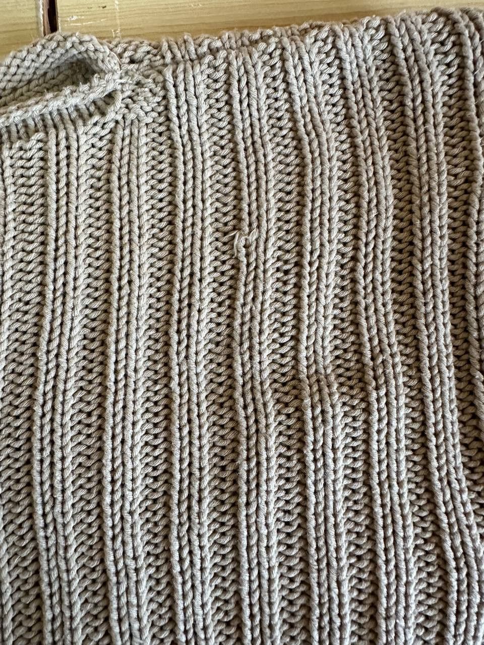 Giorgio Armani Armani Jeans Vintage Ribbed Knit Sweater Beige Round Neck Size L / US 10 / IT 46 - 10 Thumbnail