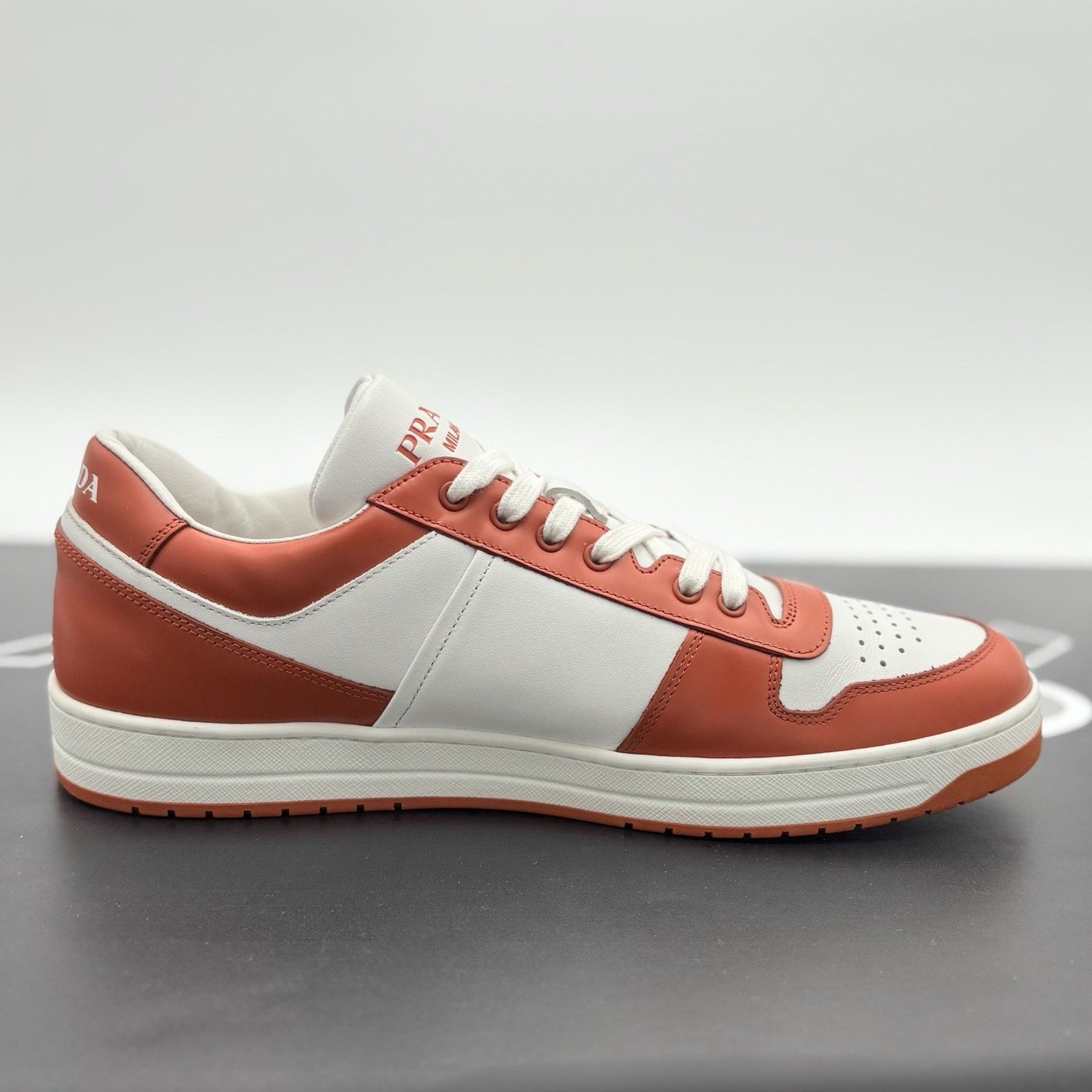 Prada Prada Downtown Low Leather ' Orange White ' | SUPER CLEAN! Size US 11 / EU 44 - 10 Thumbnail