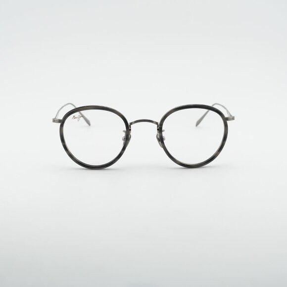 Maui Jim Maui Jim MJO 2420 02C Eyeglasses Silver/Grey 46mm Round Fram Size ONE SIZE - 3 Thumbnail