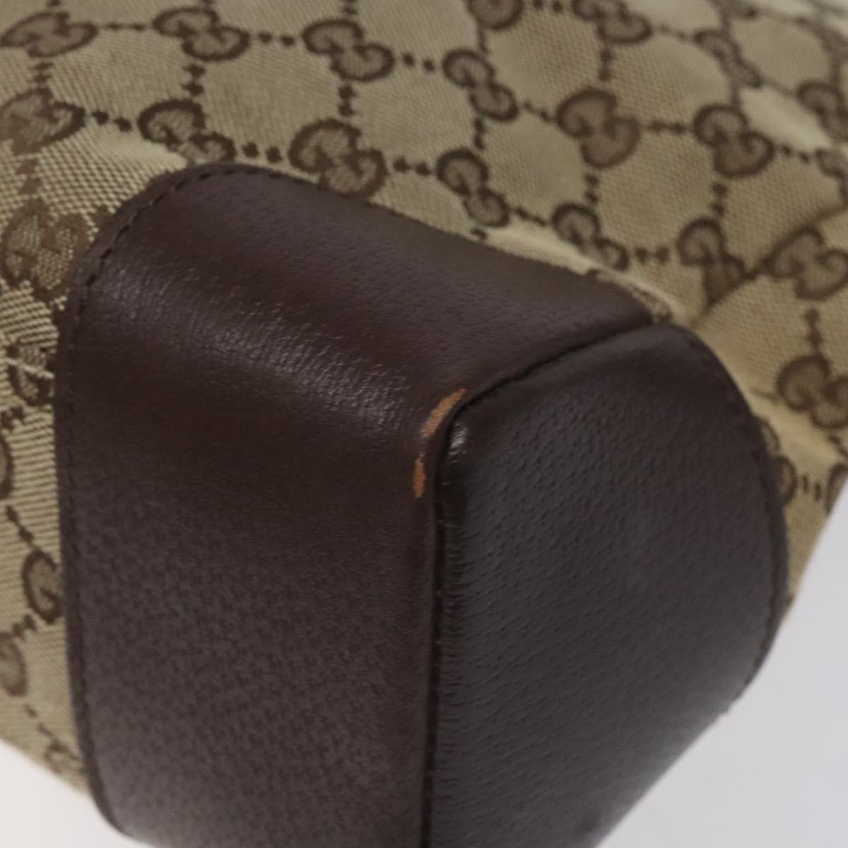 Gucci GUCCI GG Canvas Shoulder Bag Beige Silver Size ONE SIZE - 12 Thumbnail