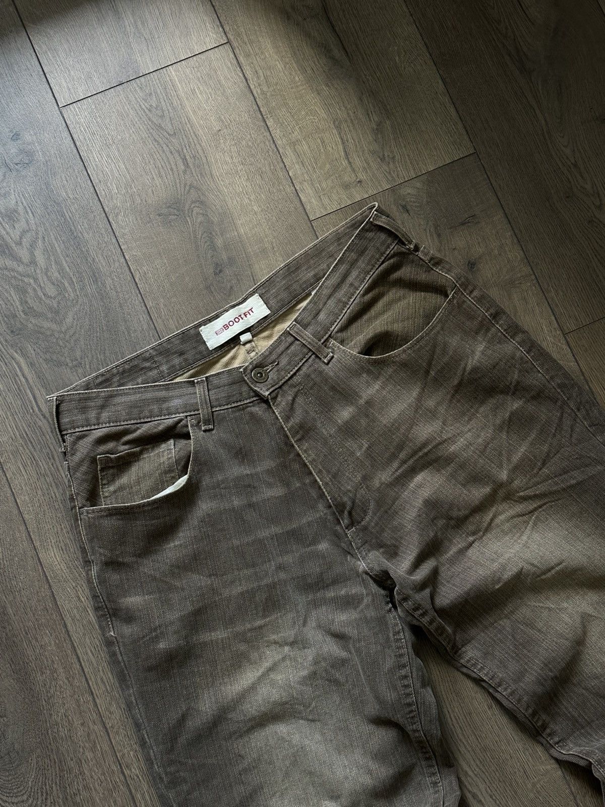 Vintage y2k bootcut jeans rusty brown 32x31 Size US 32 / EU 48 - 3 Thumbnail