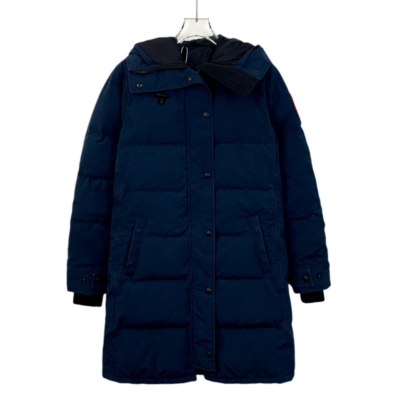 Canada Goose Canada Goose Navy Long Down Parka With Hood & Fur Trim Size S / US 4 / IT 40 - 1 Thumbnail