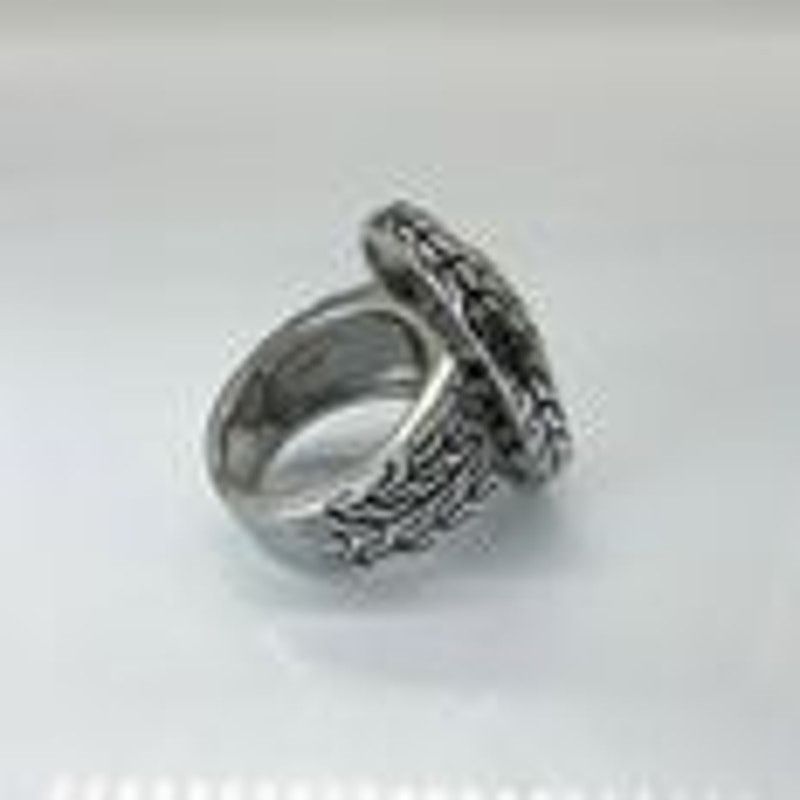Other VTG Palu Style Hammered 925 Sterling Silver Gold 2-Tone Ring Size ONE SIZE - 3 Thumbnail