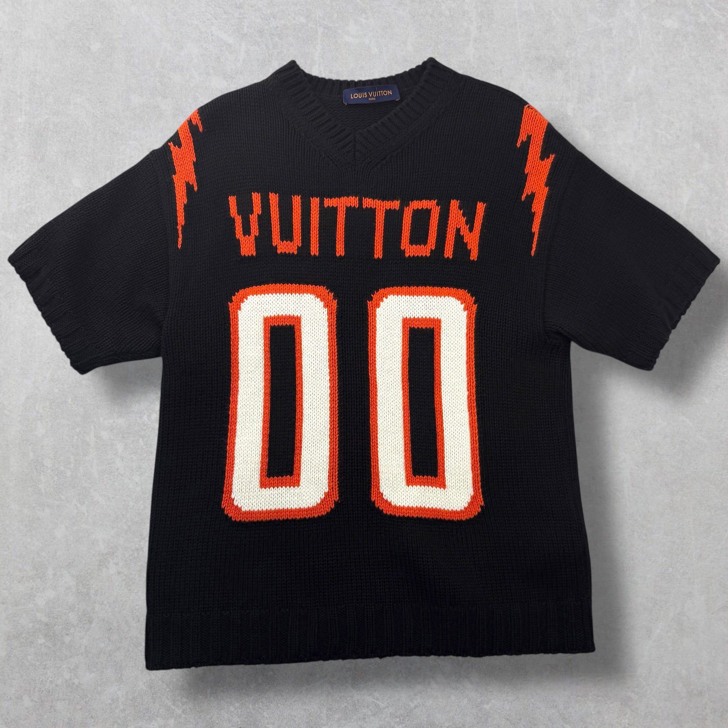 Louis Vuitton Louis Vuitton Chunky Intarsia Football Shirt M Size US M / EU 48-50 / 2 - 1 Thumbnail