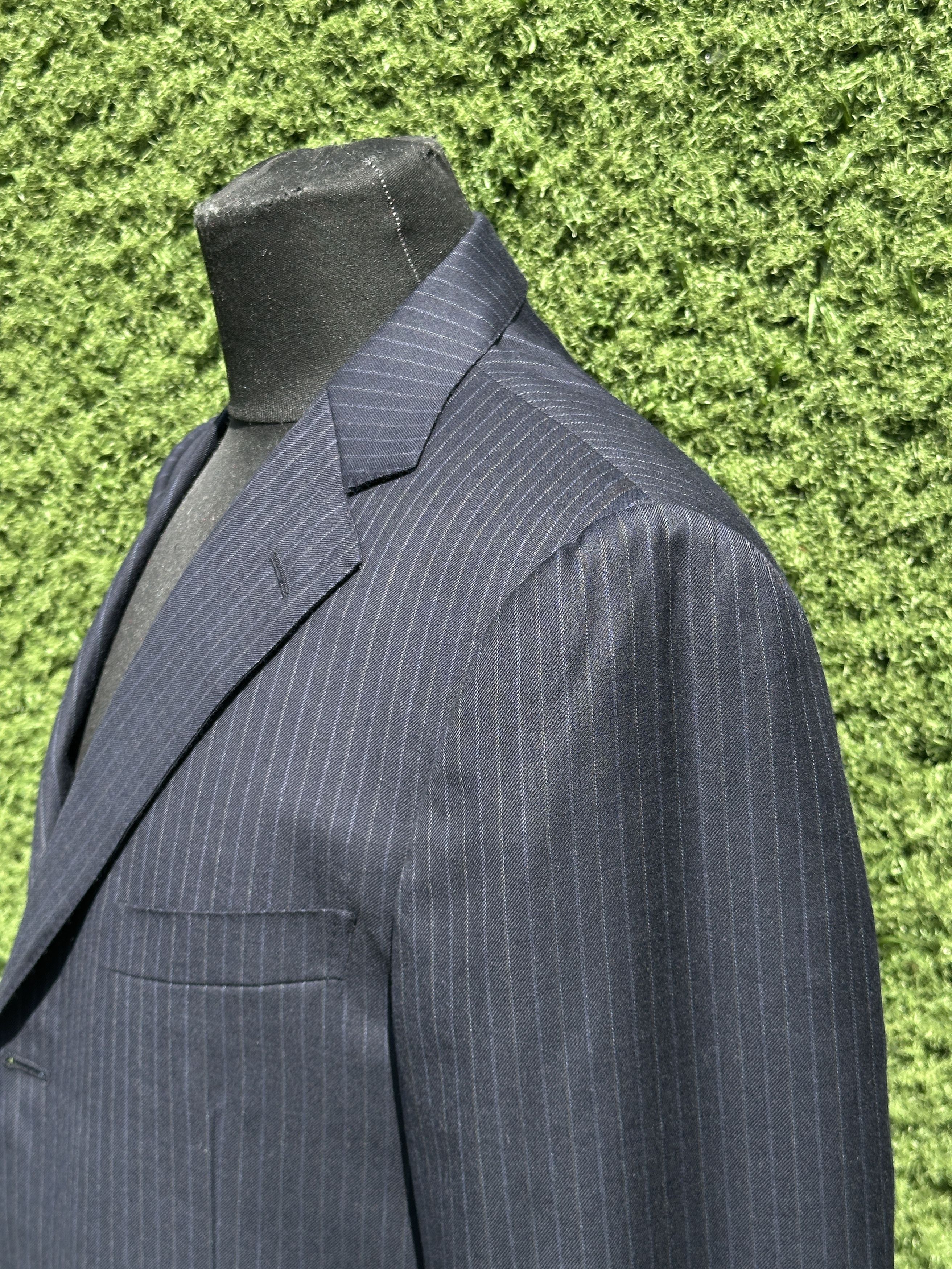 Ermenegildo Zegna Ermenegildo Zegna Wool Pinstripe 3 Button Suit Blazer 50R Size 50R - 8 Thumbnail