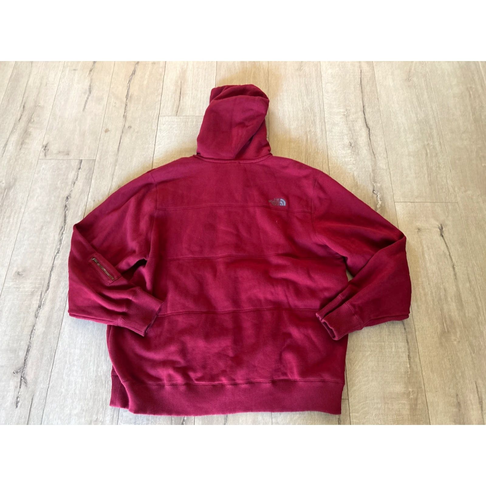 The North Face The North Face Jacket Mens Sweater Fleece Hoodie Size XXL Dark Red Size US XXL / EU 58 / 5 - 8 Thumbnail