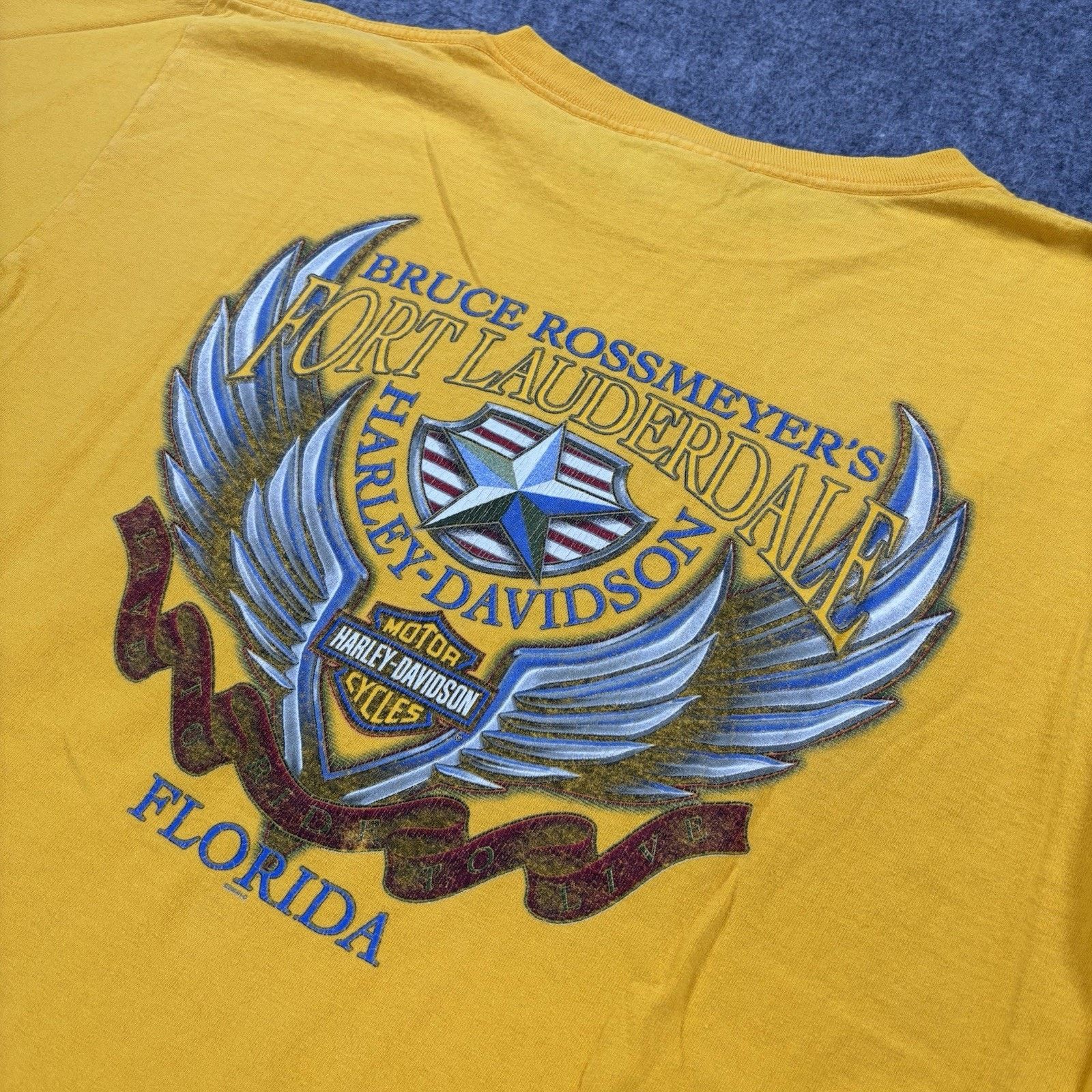 Harley Davidson Harley-Davidson Bruce Rossmeyer Ft. Lauderdale Shirt Mens XL Size US XL / EU 56 / 4 - 2 Thumbnail