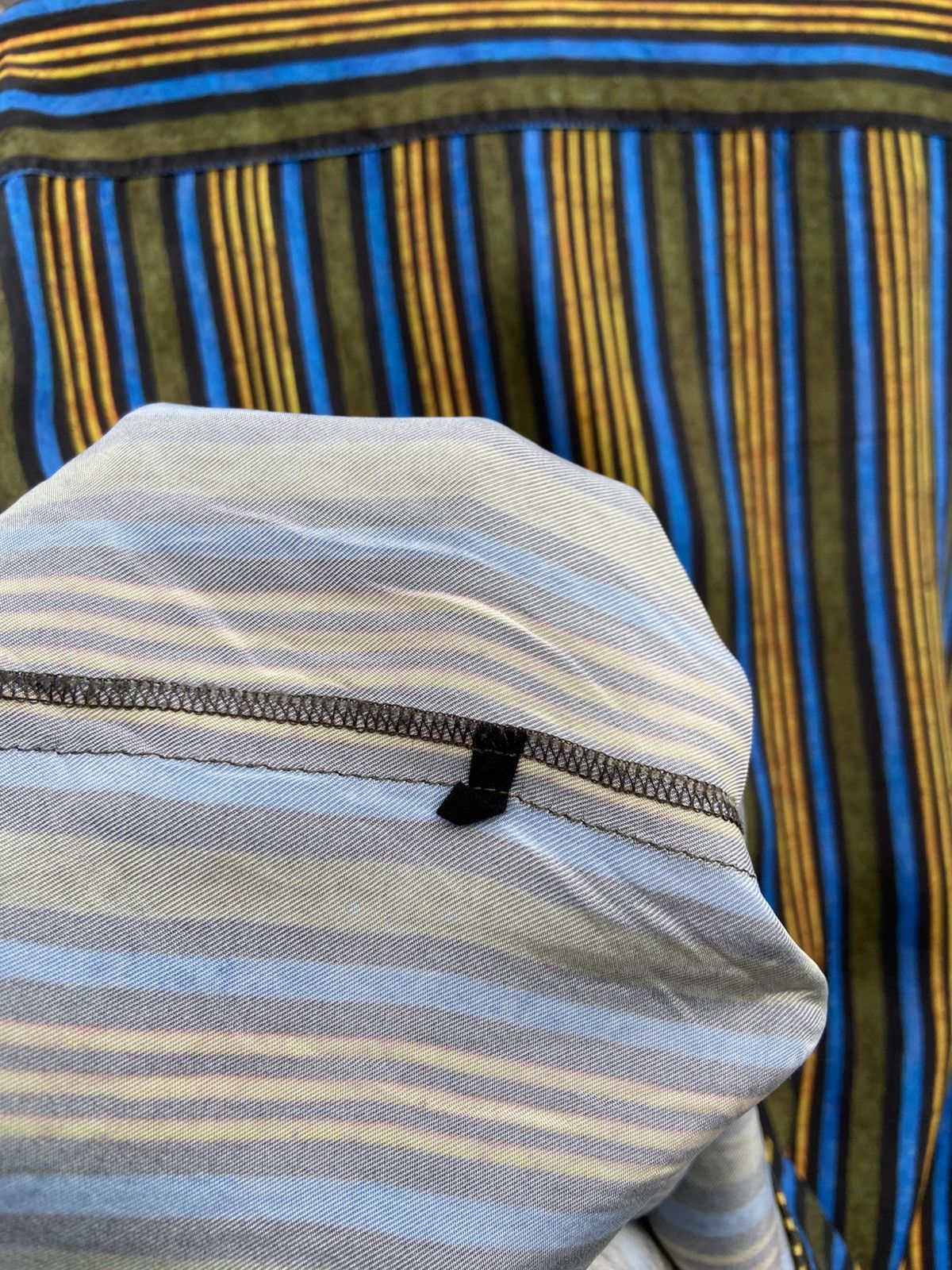 TOGA VIRILIS AW2021 Toga Virilis 50s Classics Stripe Asymetric Shirts Size US L / EU 52-54 / 3 - 14 Thumbnail