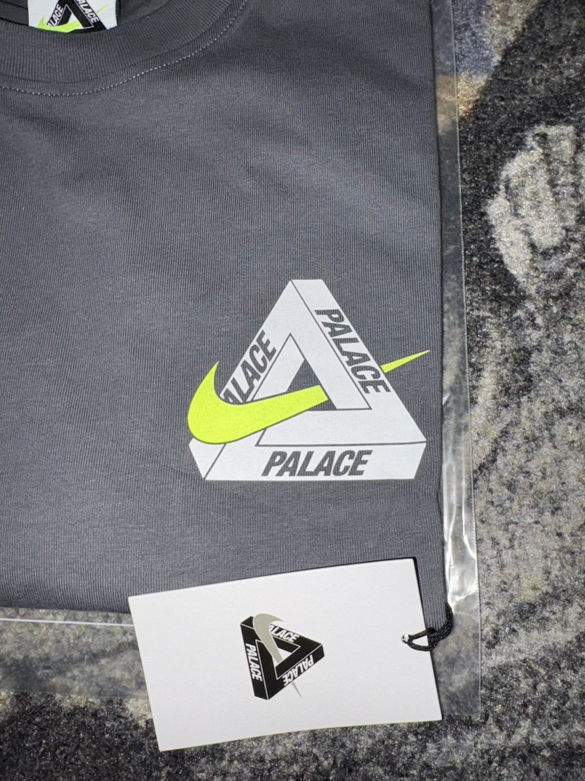 Palace Palace x Nike Tri Swoosh T-Shirt Charcoal | Grailed
