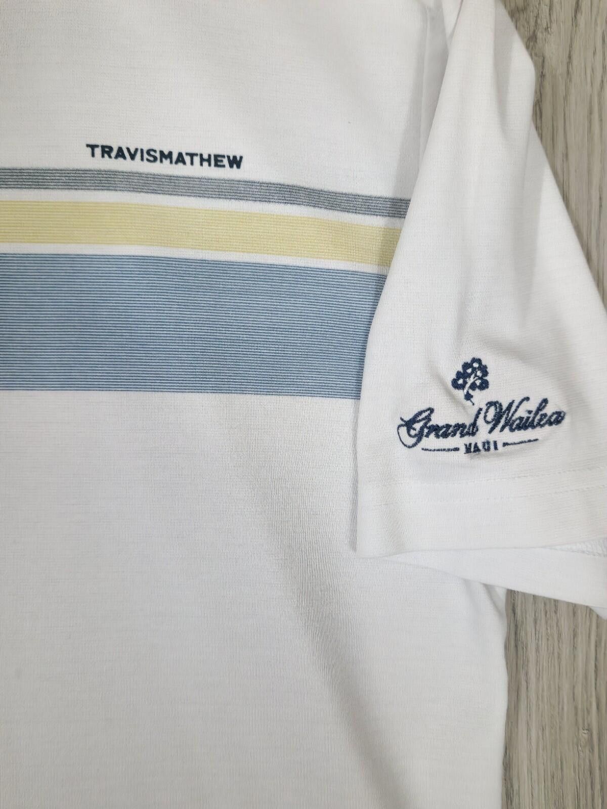 TravisMathew TRAVIS MATHEW Polo Shirt Mens Small Gray Golf Performance #7 Size US S / EU 44-46 / 1 - 2 Thumbnail