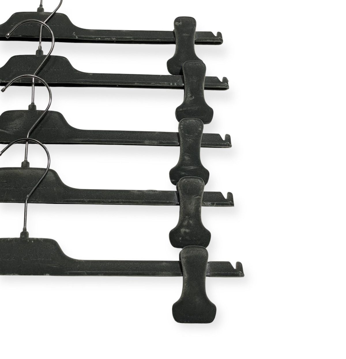 Rick Owens Logo Velour Hangers 5 pcs Size ONE SIZE - 4 Thumbnail