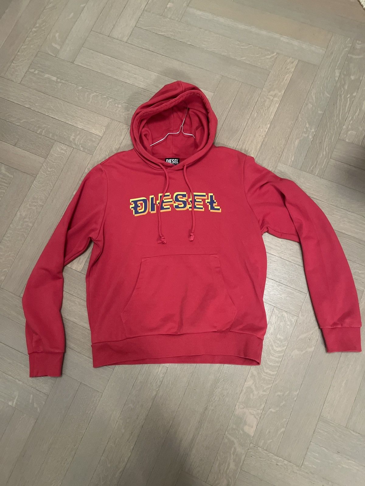 Diesel Diesel hoodie red Size US M / EU 48-50 / 2 - 1 Thumbnail