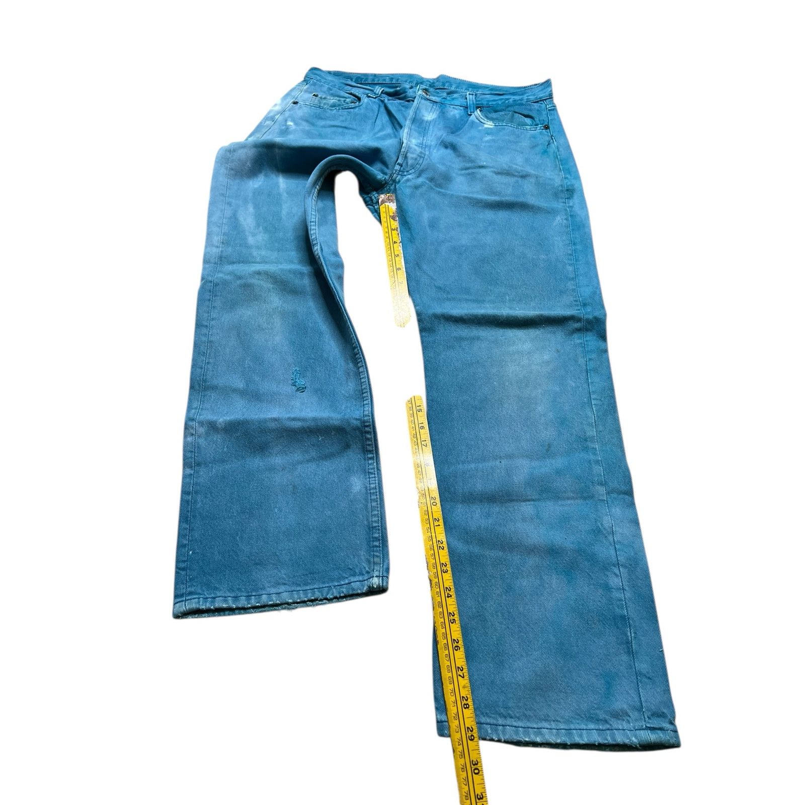 Levi's Vintage Levi’s 501 Jeans Turquoise Blue Distressed W38 L30 Size US 38 / EU 54 - 7 Thumbnail